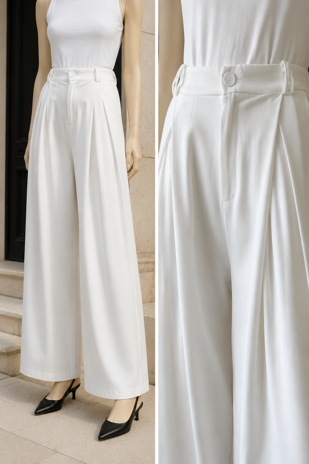Pantalón Sastrero Blanco