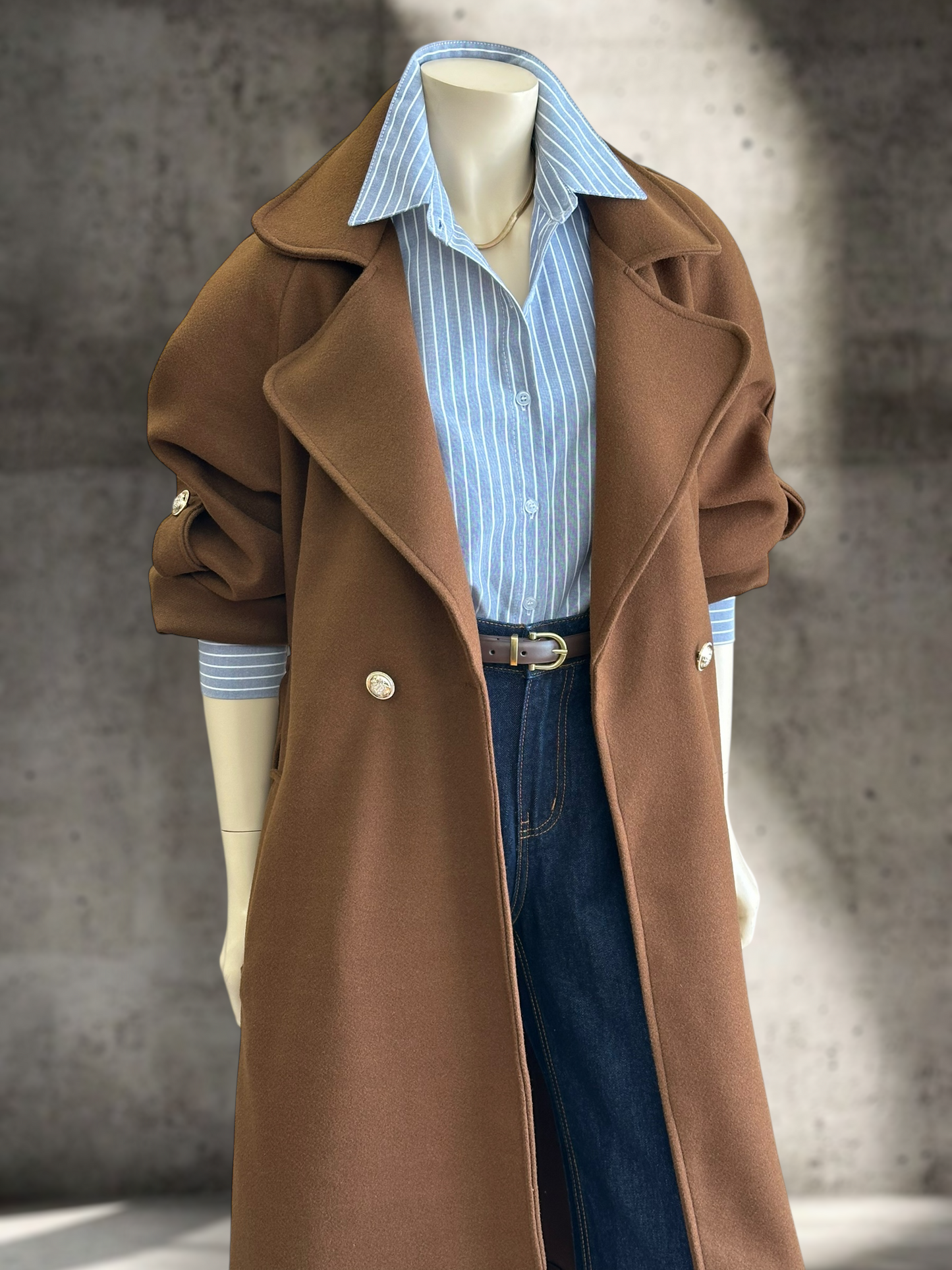 Abrigo Italiano Firenze Chocolate