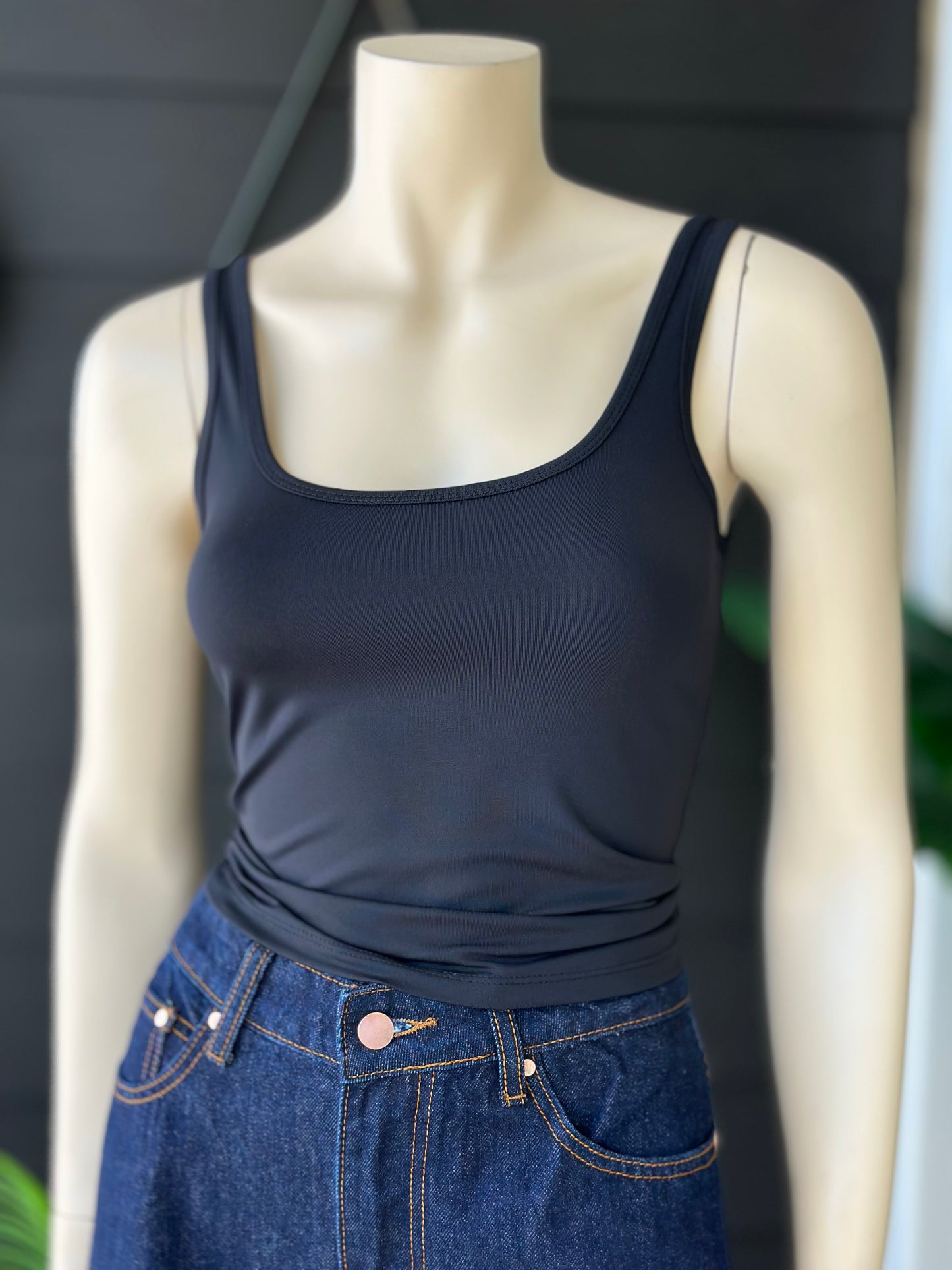 Top Essential Lycra Fría Negro