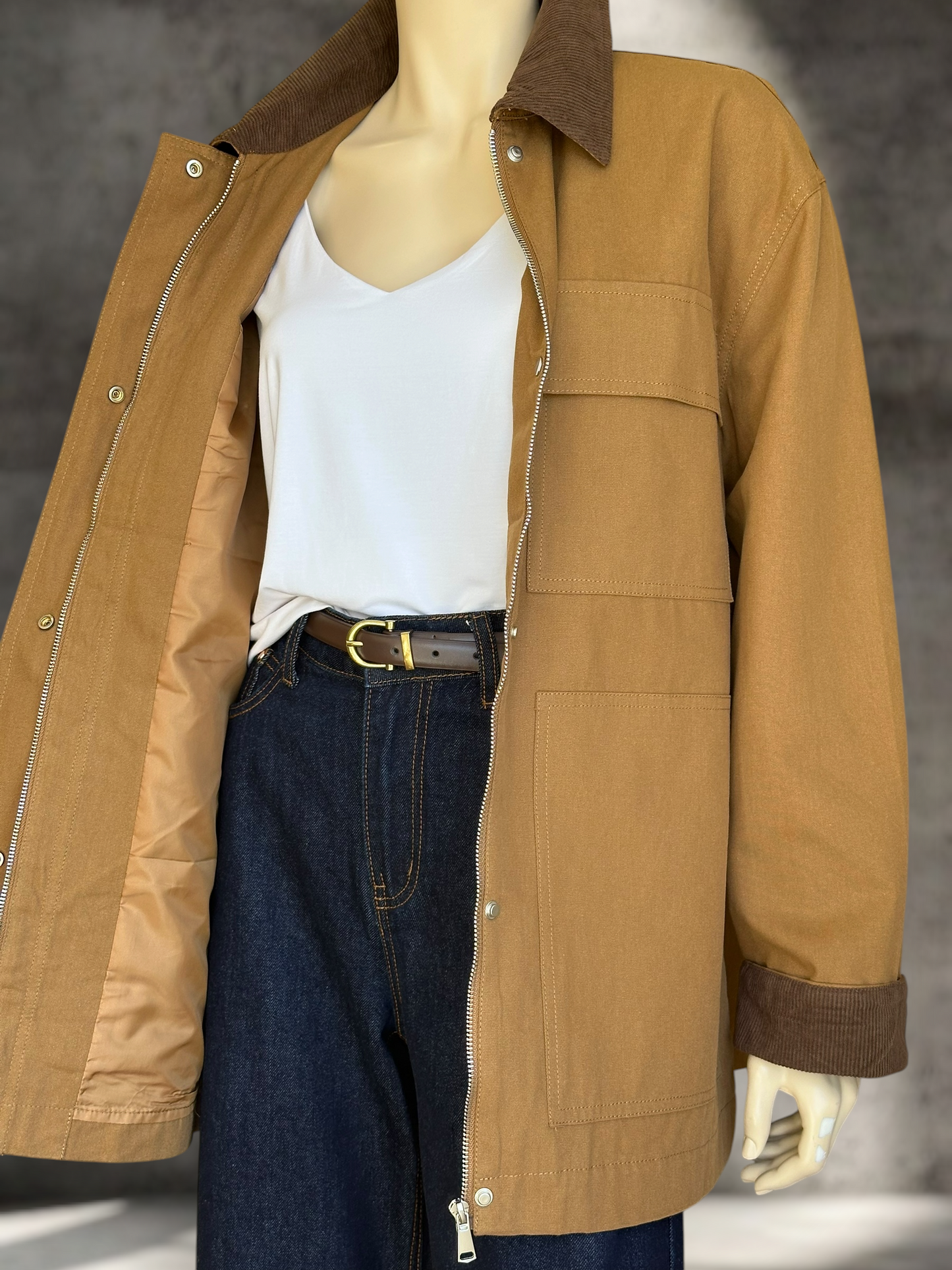 Chaqueta Torino Gabardina Camel