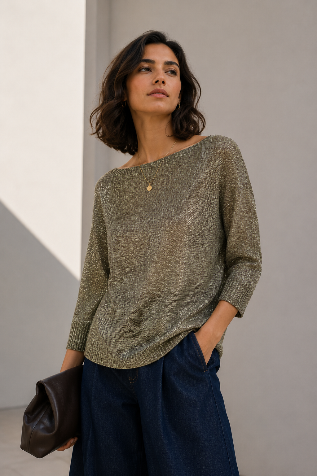 Sweater Hilo Lurex Verde