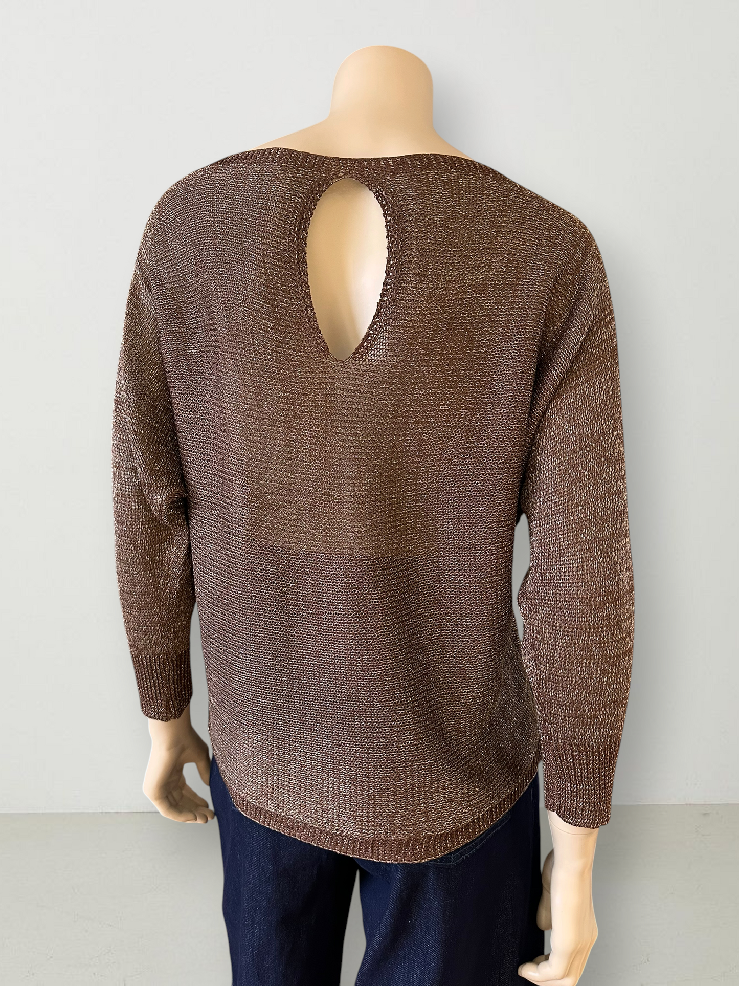 Sweater Hilo Lurex Café