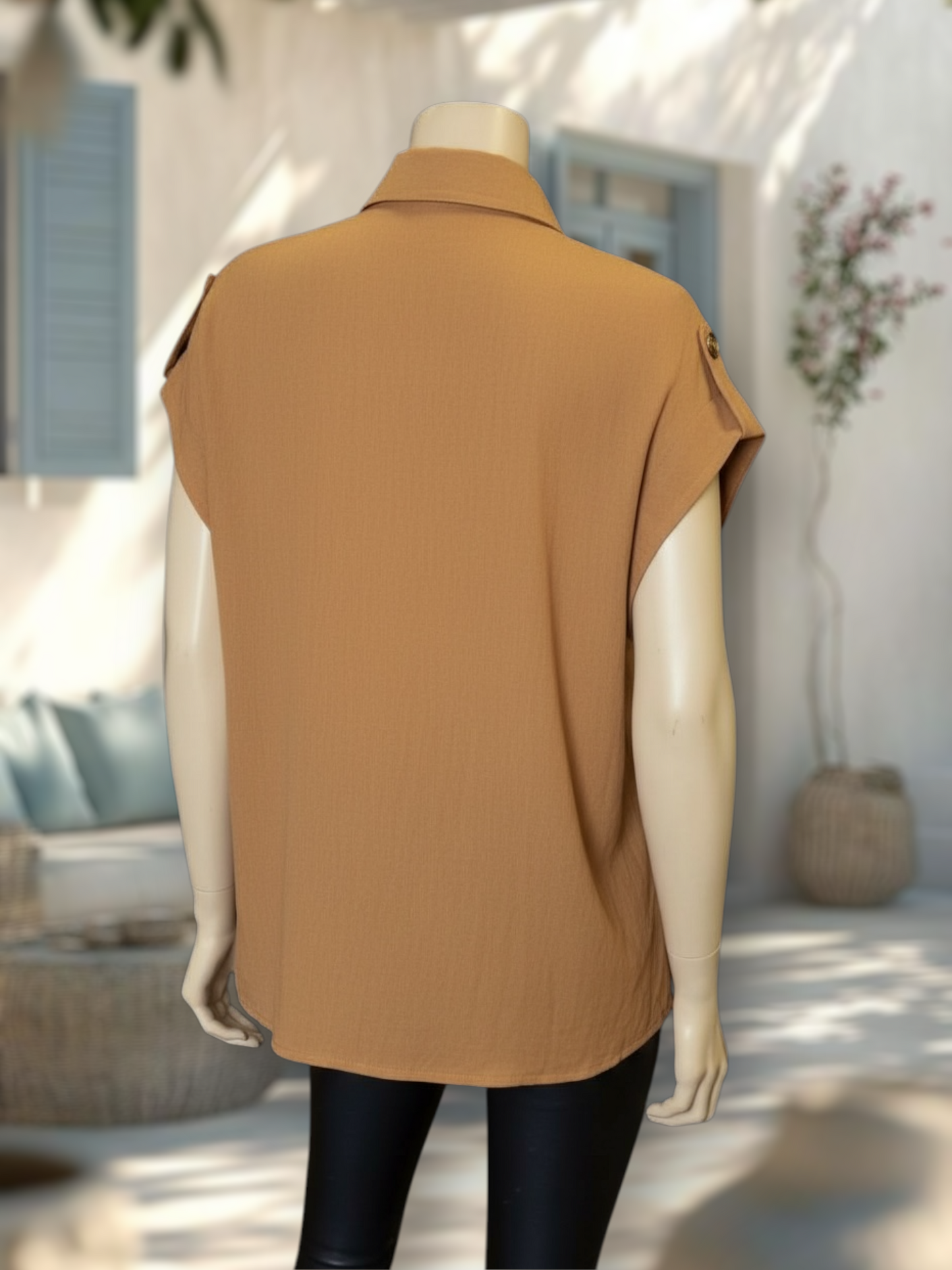 Blusa Natura Camel