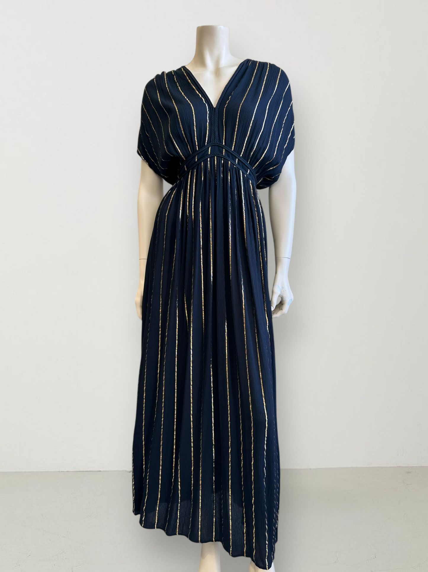 Vestido Viscosa Lurex Negro