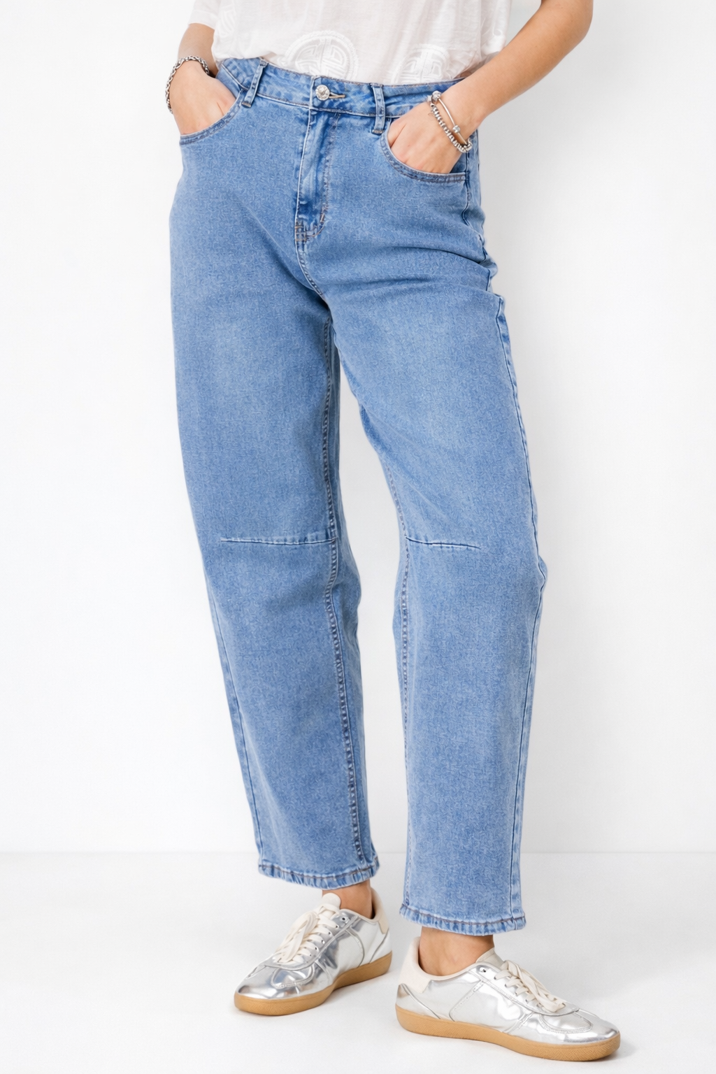 Jeans Baggy Fit Celeste - Diseño Italiano