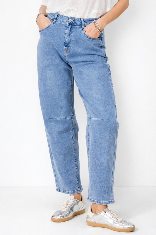 Jeans Baggy Fit Celeste - Diseño Italiano