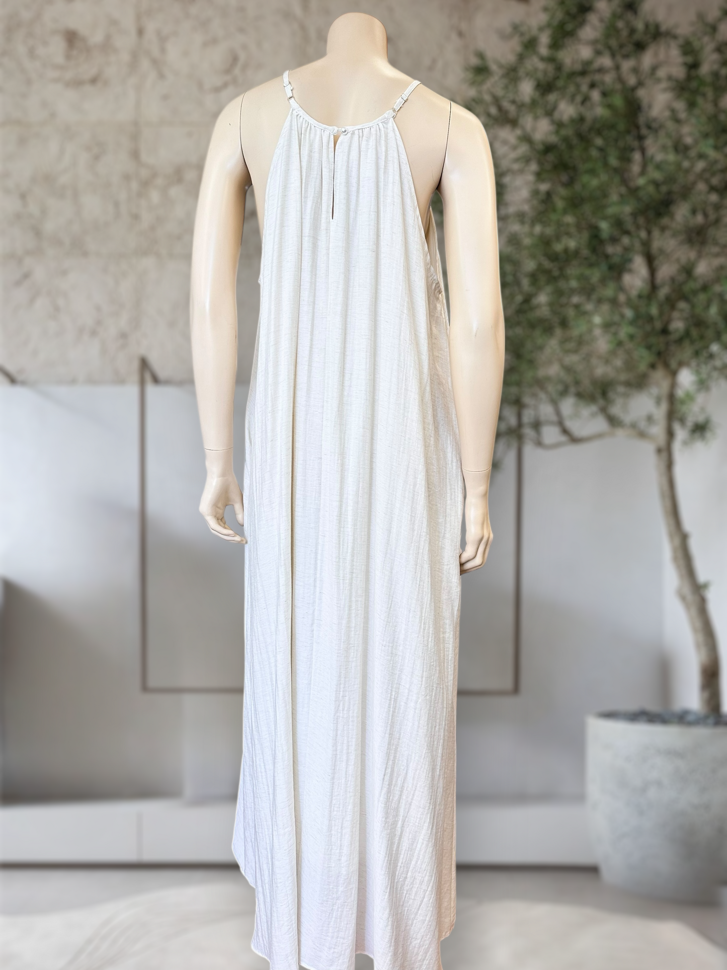 Vestido Aura Lino Crudo