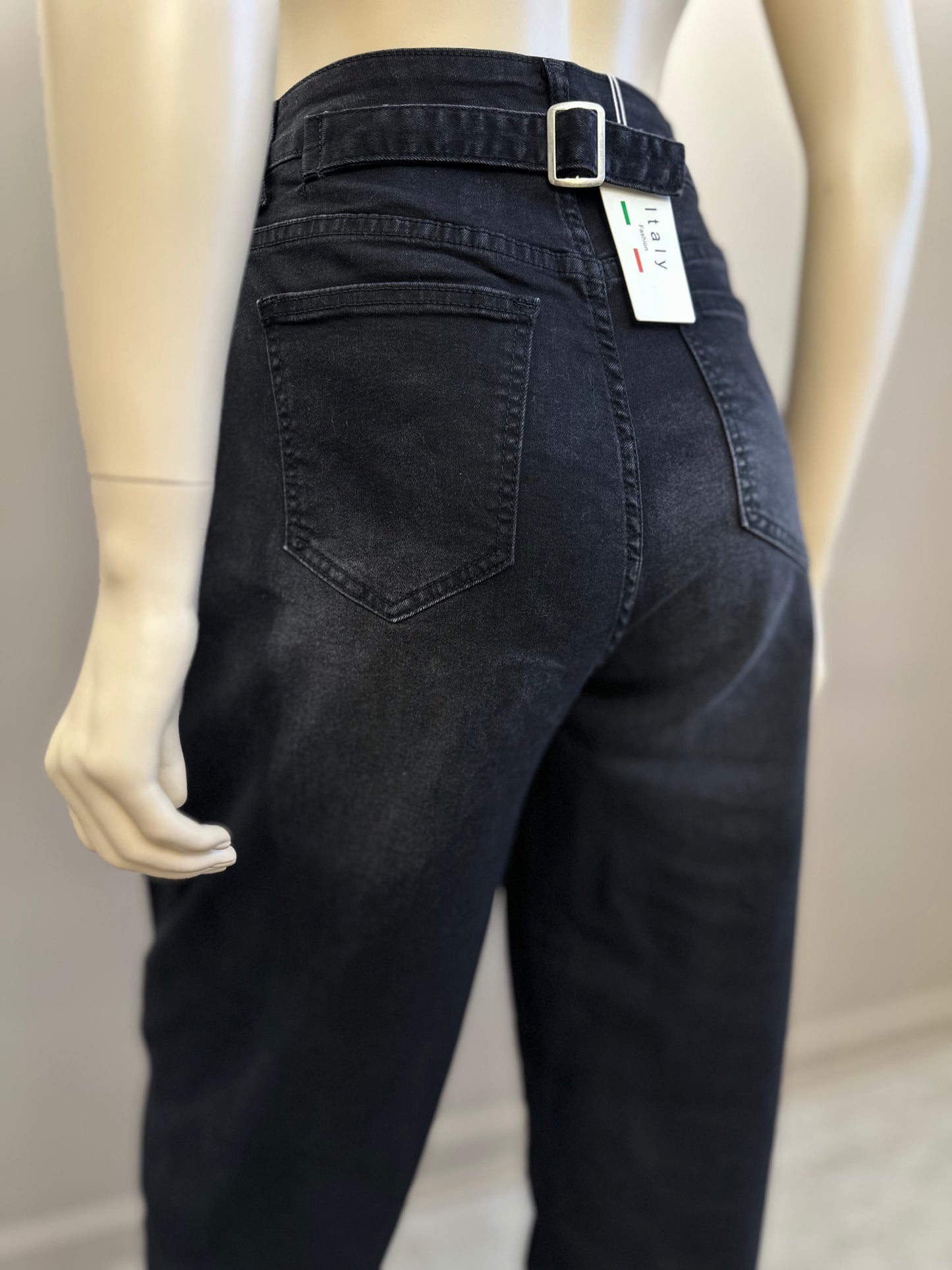 Jeans Baggy Fit Negro - Diseño Italiano