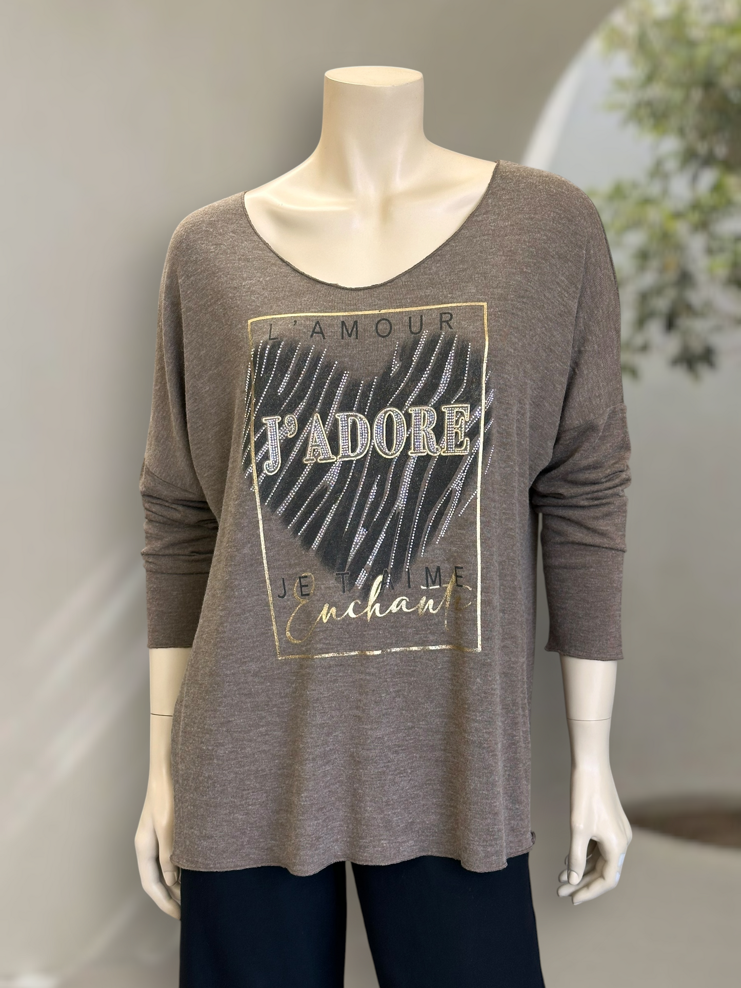 Polera Hilo Spandex J’Adore Camel
