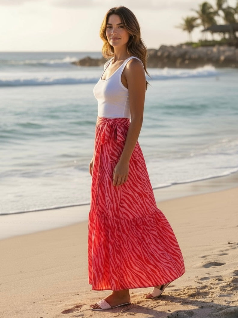 Falda Envolvente Rosa