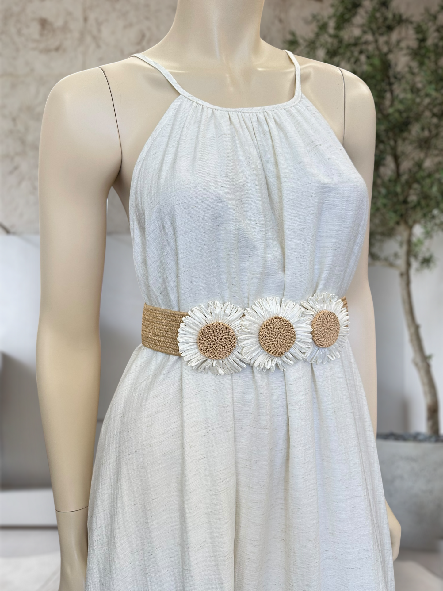 Vestido Aura Lino Crudo