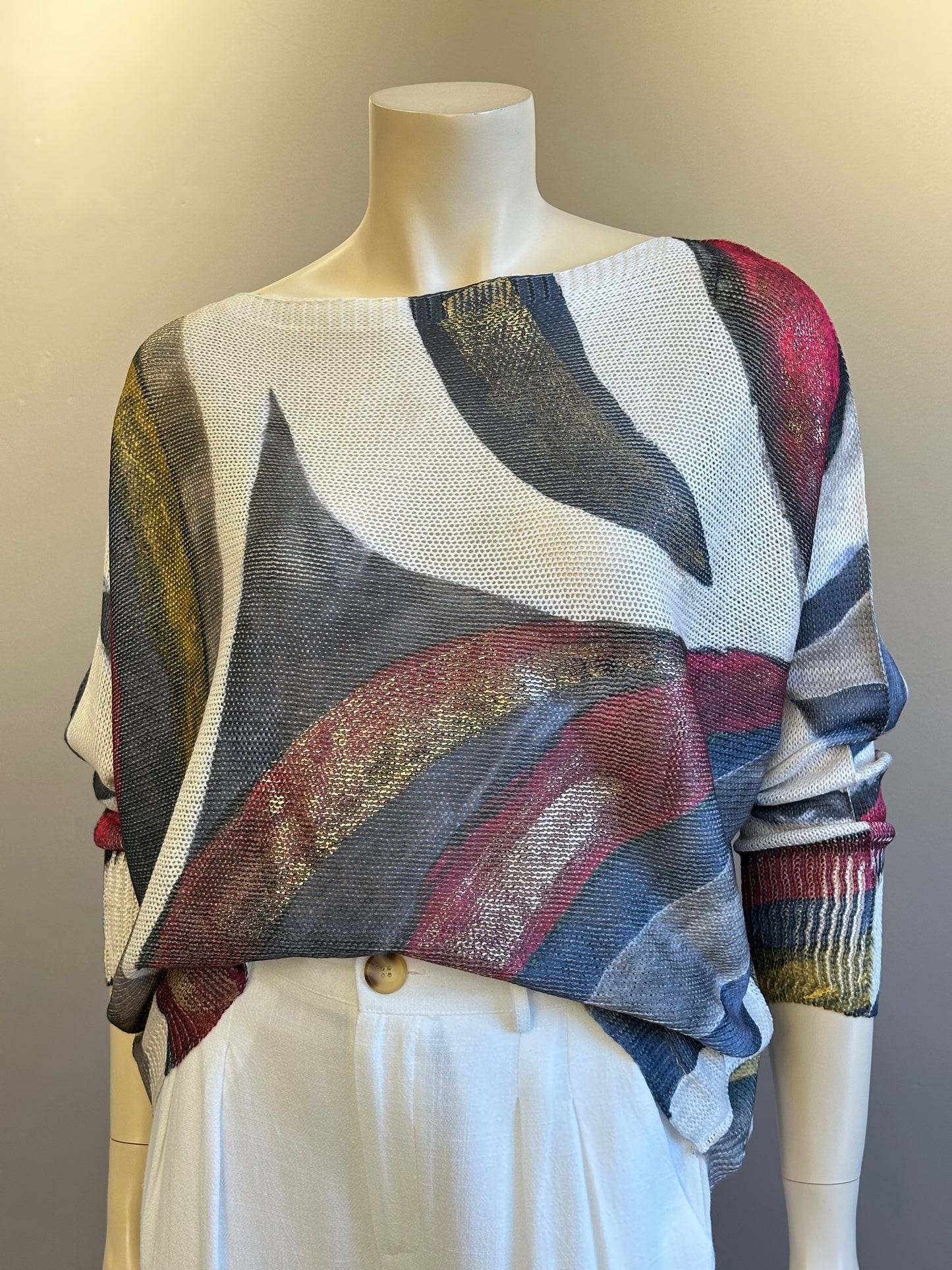 Sweater Hilo Italiano Azul Mix