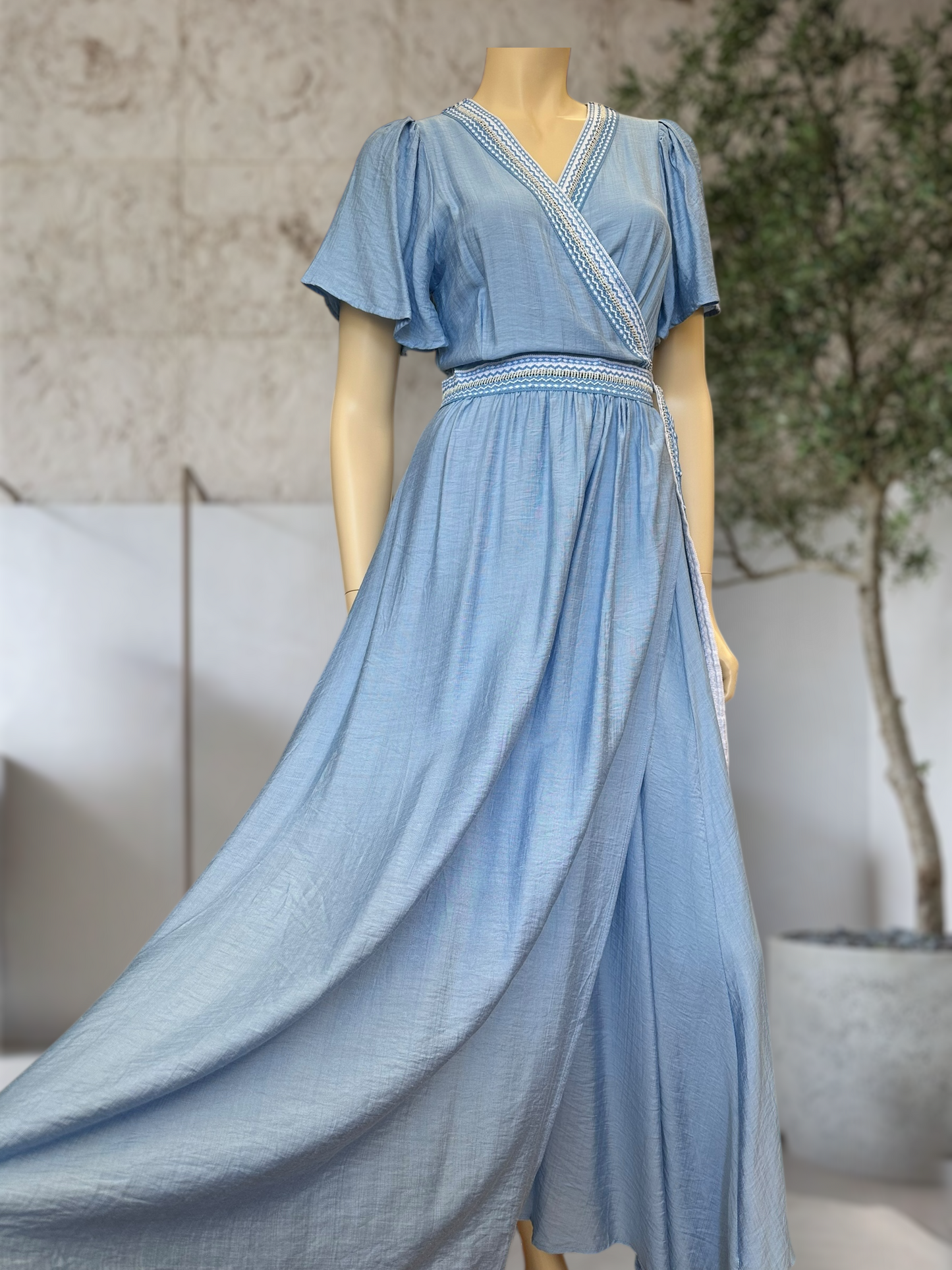 Vestido Cruzado Rayón