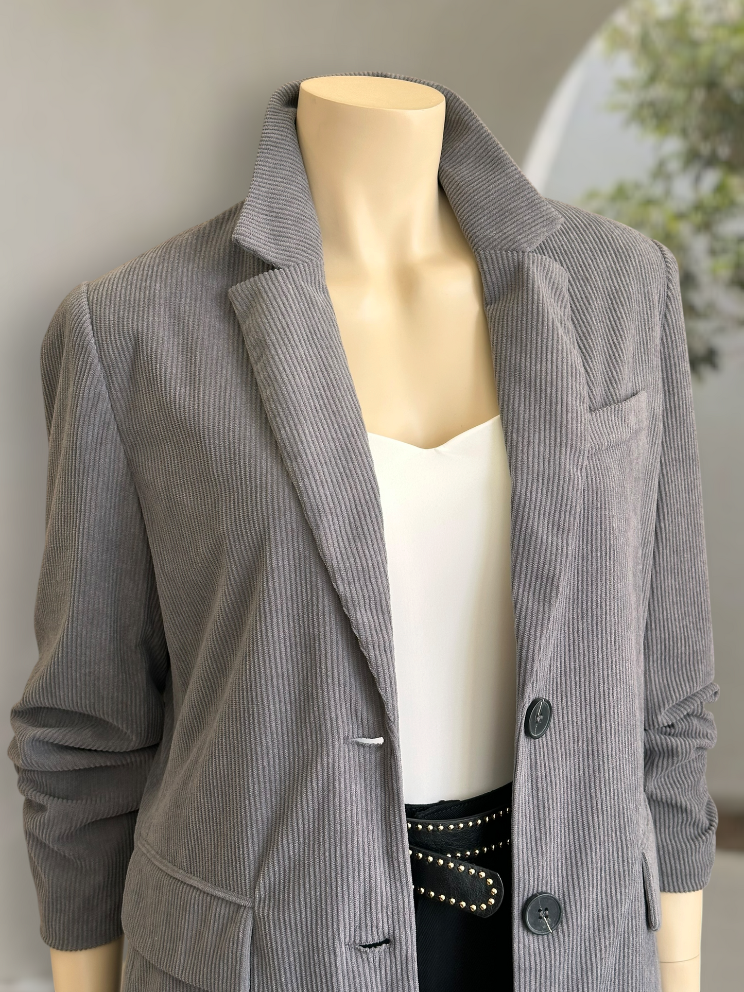 Blazer Teddy Gris