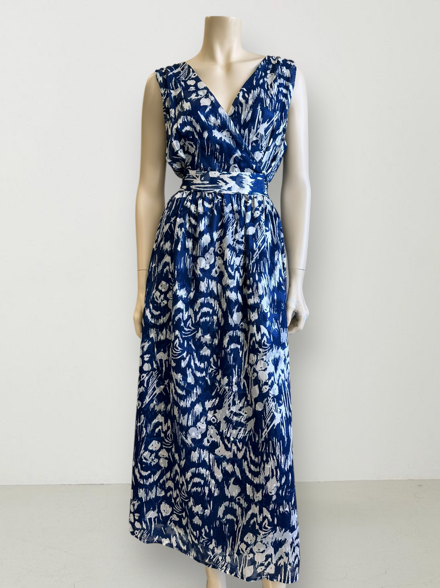 Vestido Estampado Azul