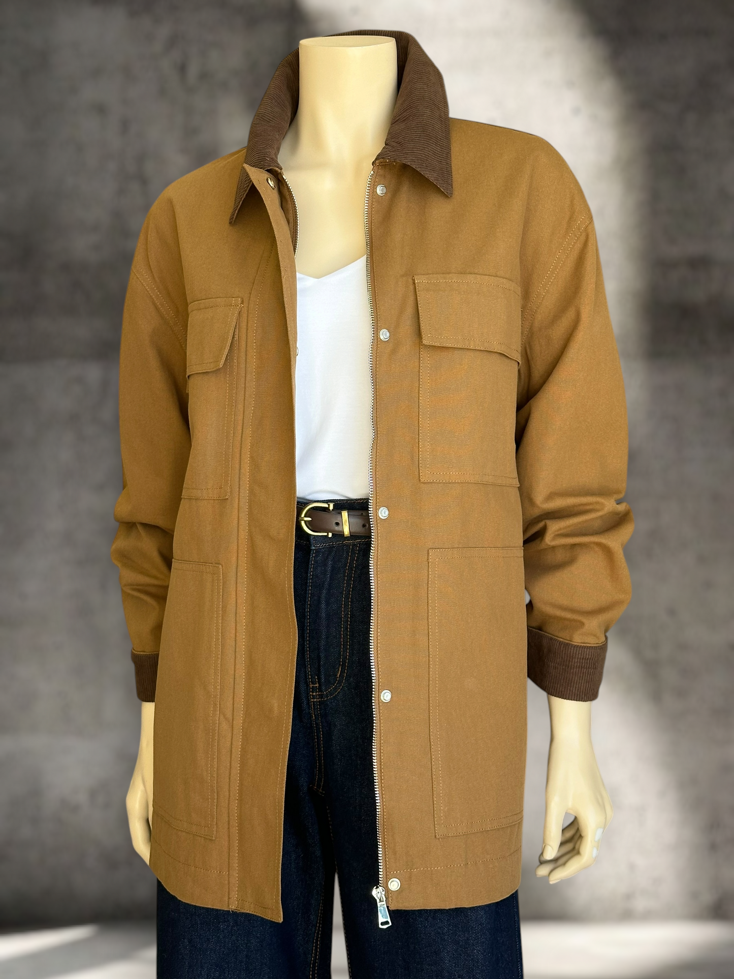 Chaqueta Torino Gabardina Camel