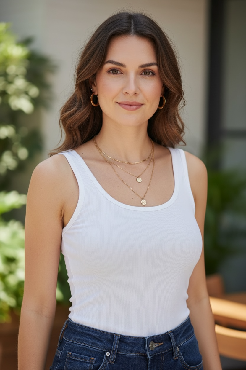 Top Essential Lycra Fría Blanco