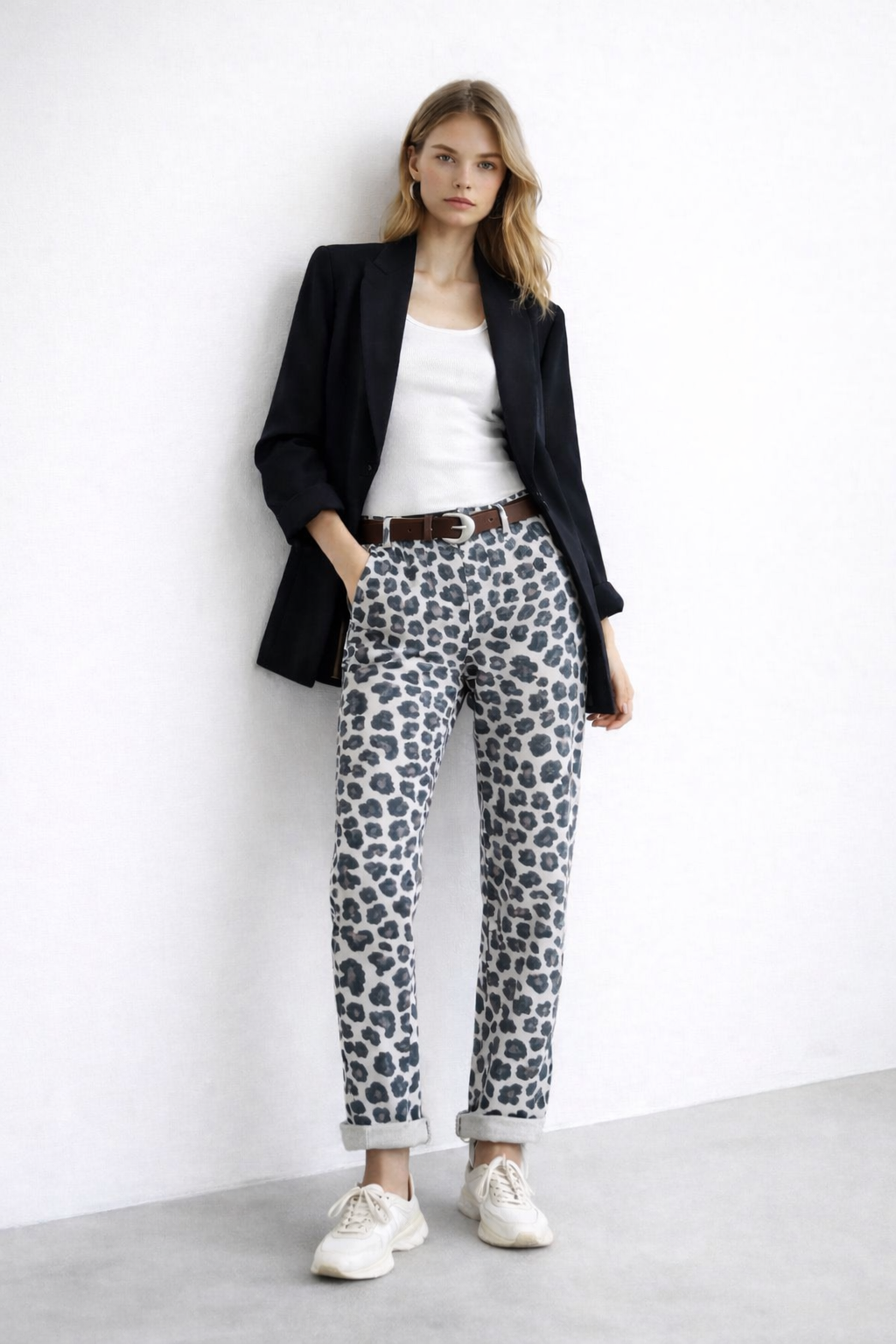 Jogger Animal Print Beige