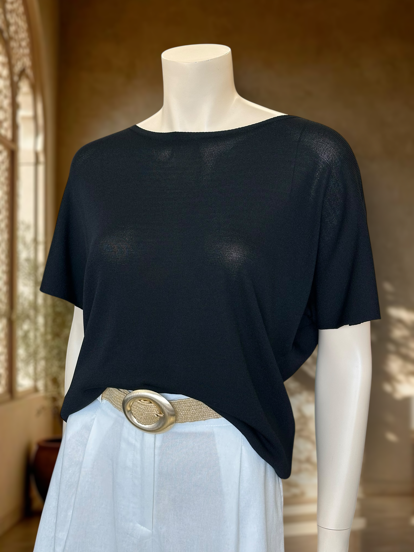 Polera Hilo Italiana Negro