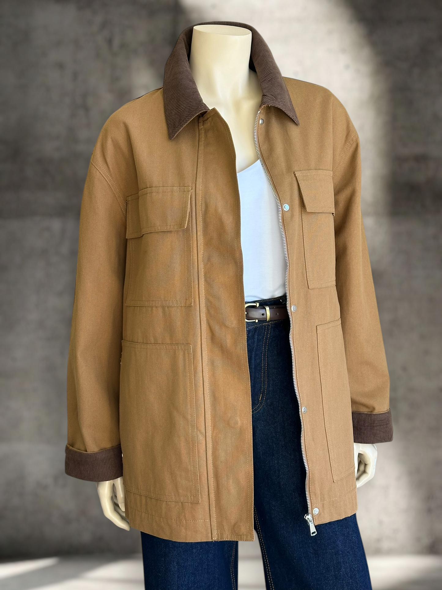 Chaqueta Torino Gabardina Camel