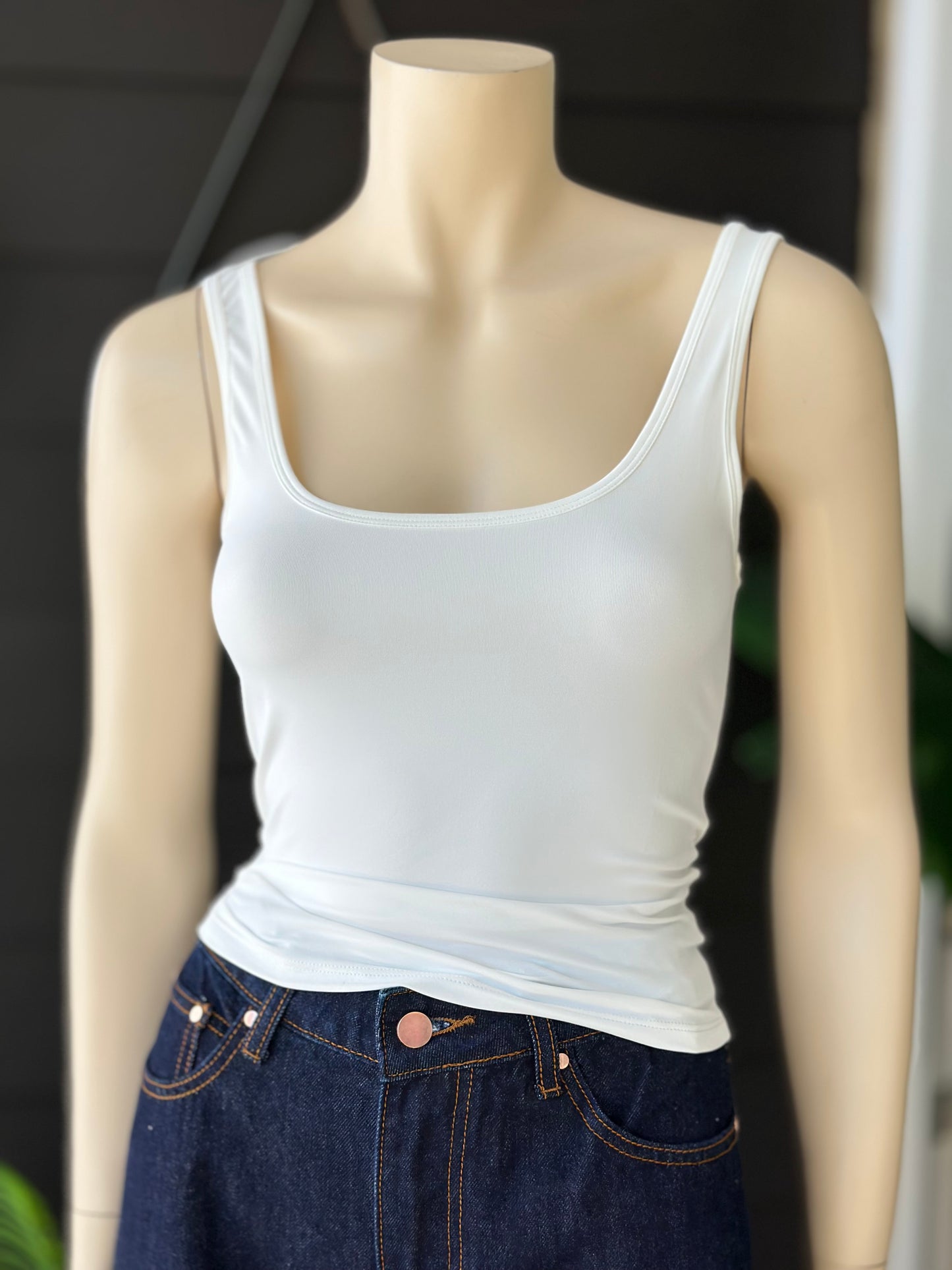 Top Essential Lycra Fría Blanco