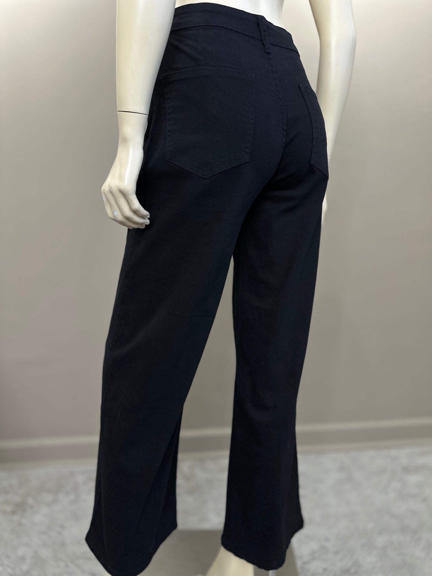 Jeans Mezclilla Elasticada Negro - Diseño Italiano