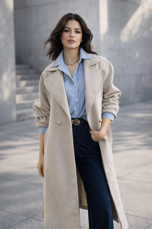 Abrigo Italiano Firenze Beige