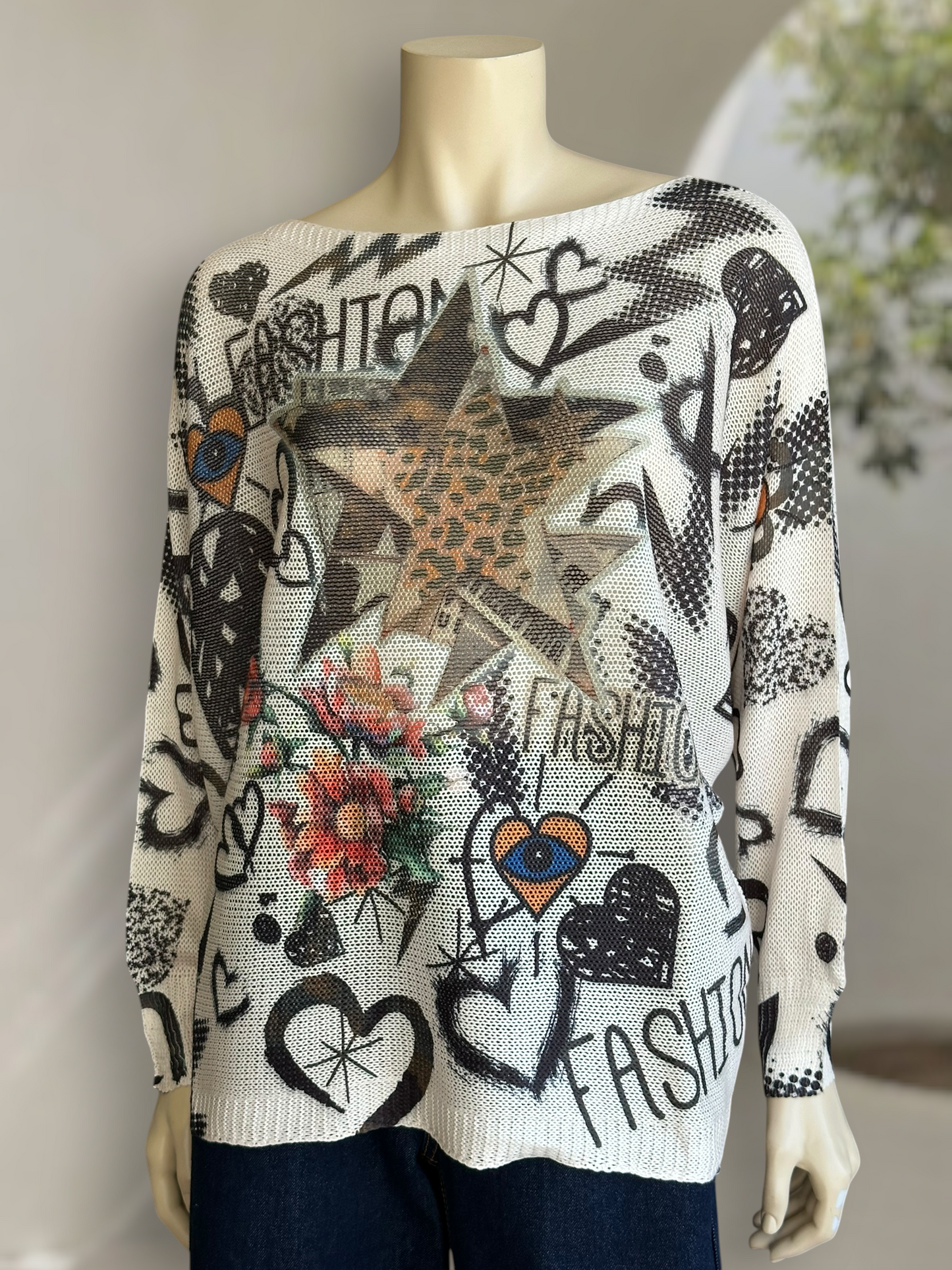 Sweater Estampado Italiano Fashion
