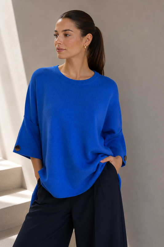 Sweater Milano Soft Azul Rey