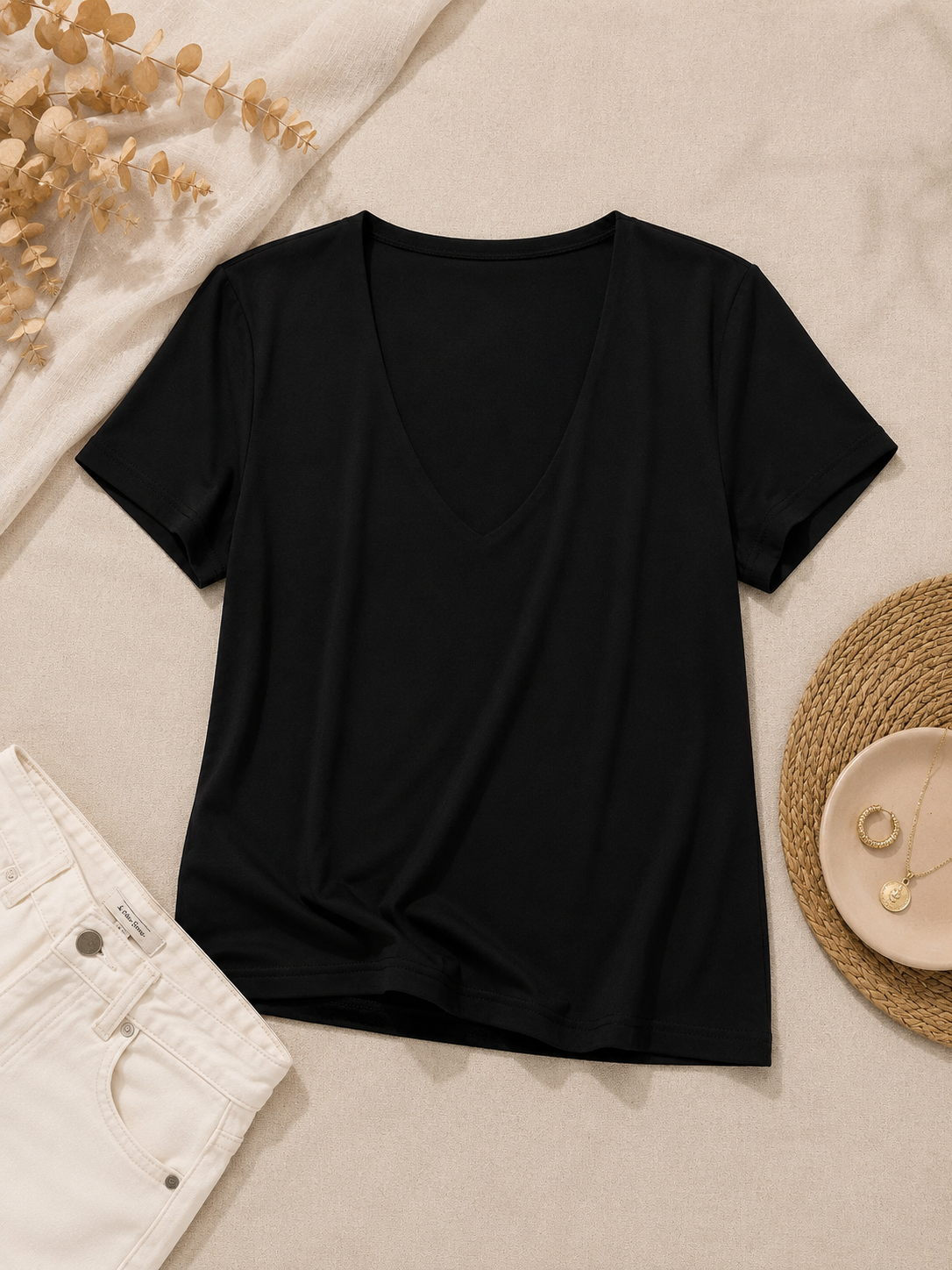 Polera Elastano Negro