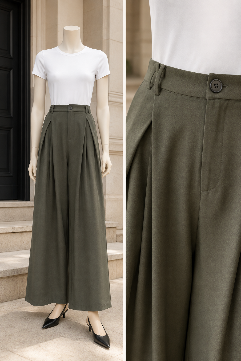 Pantalón Sastrero Verde