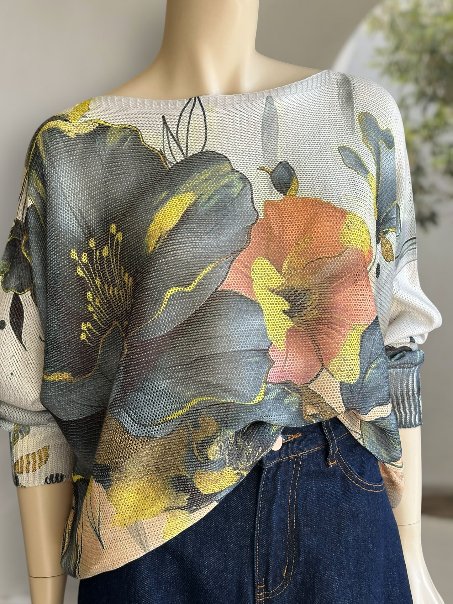 Sweater Italiano Estampado Flor