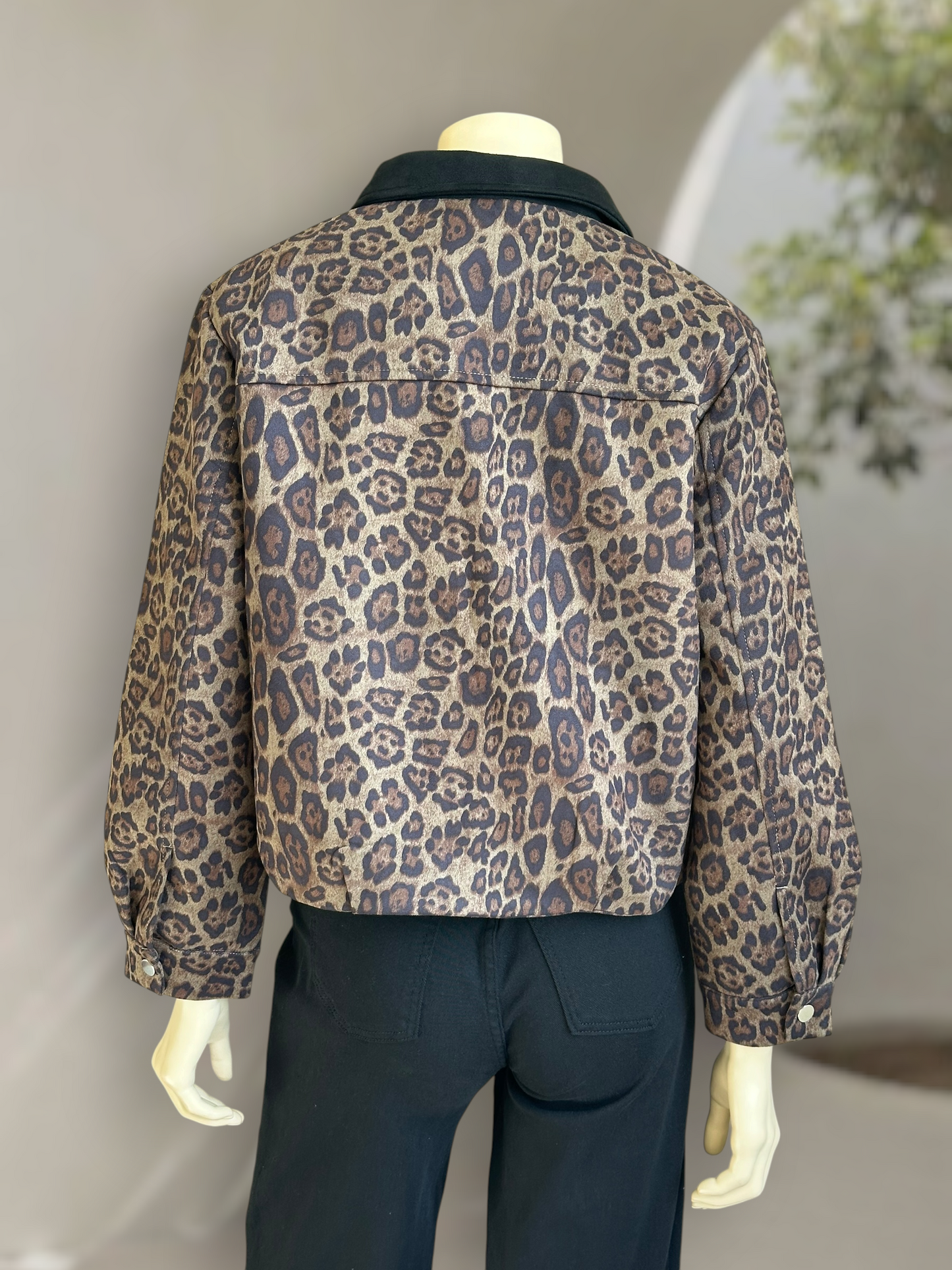 Chaqueta Leopardo Verde