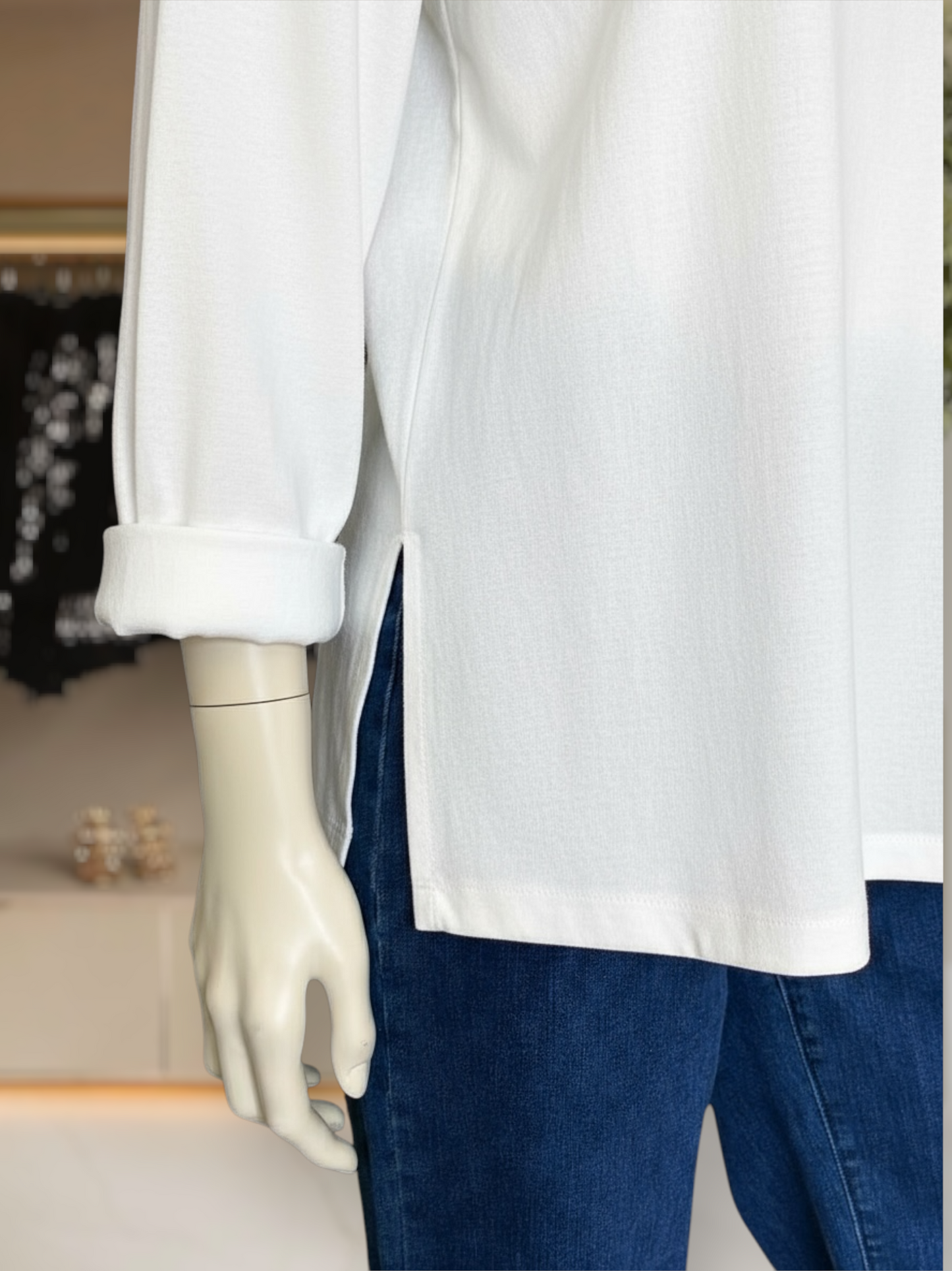 Blazer Algodón Lino Blanco