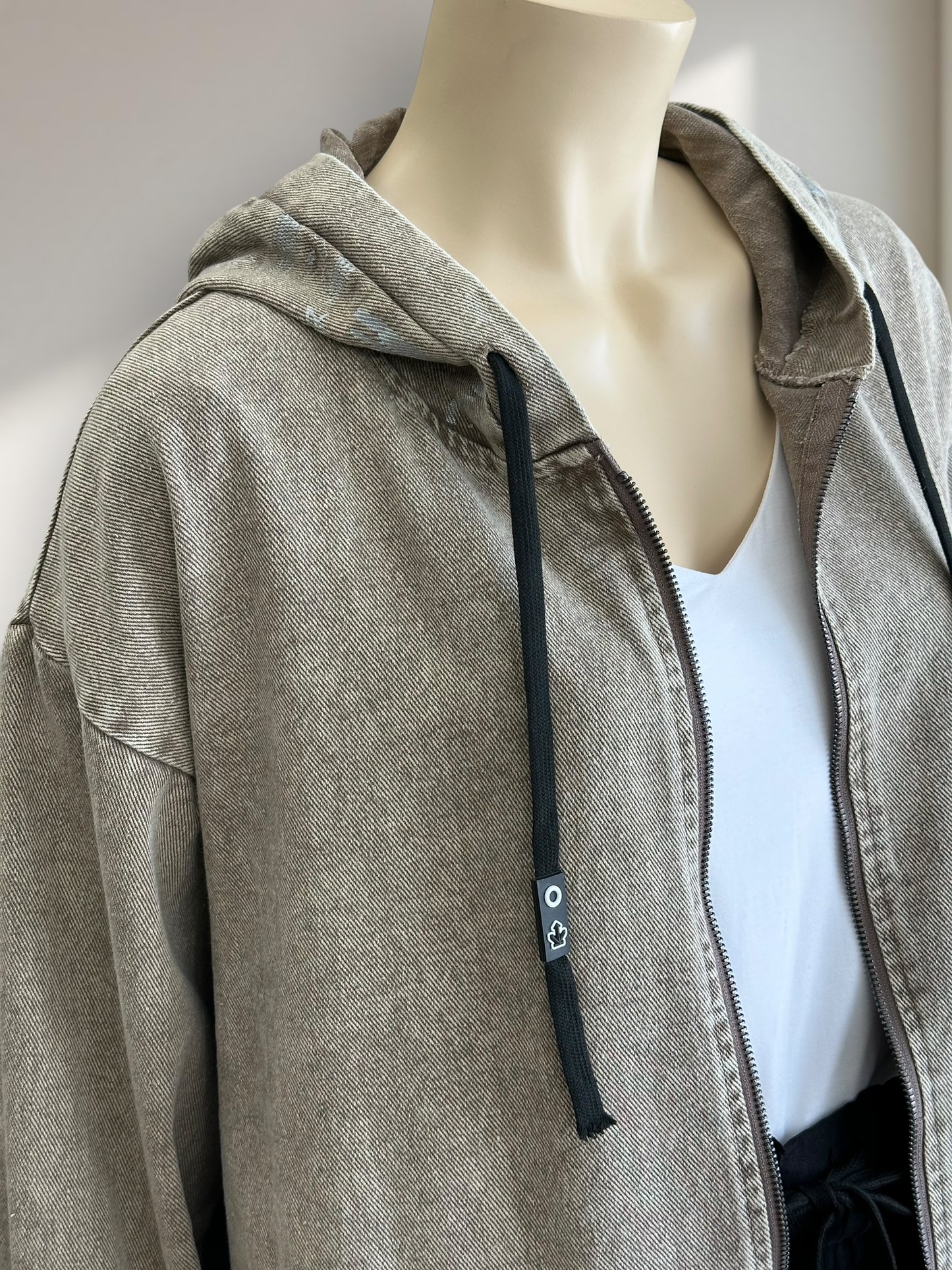 Chaqueta Denim Oversize Camel