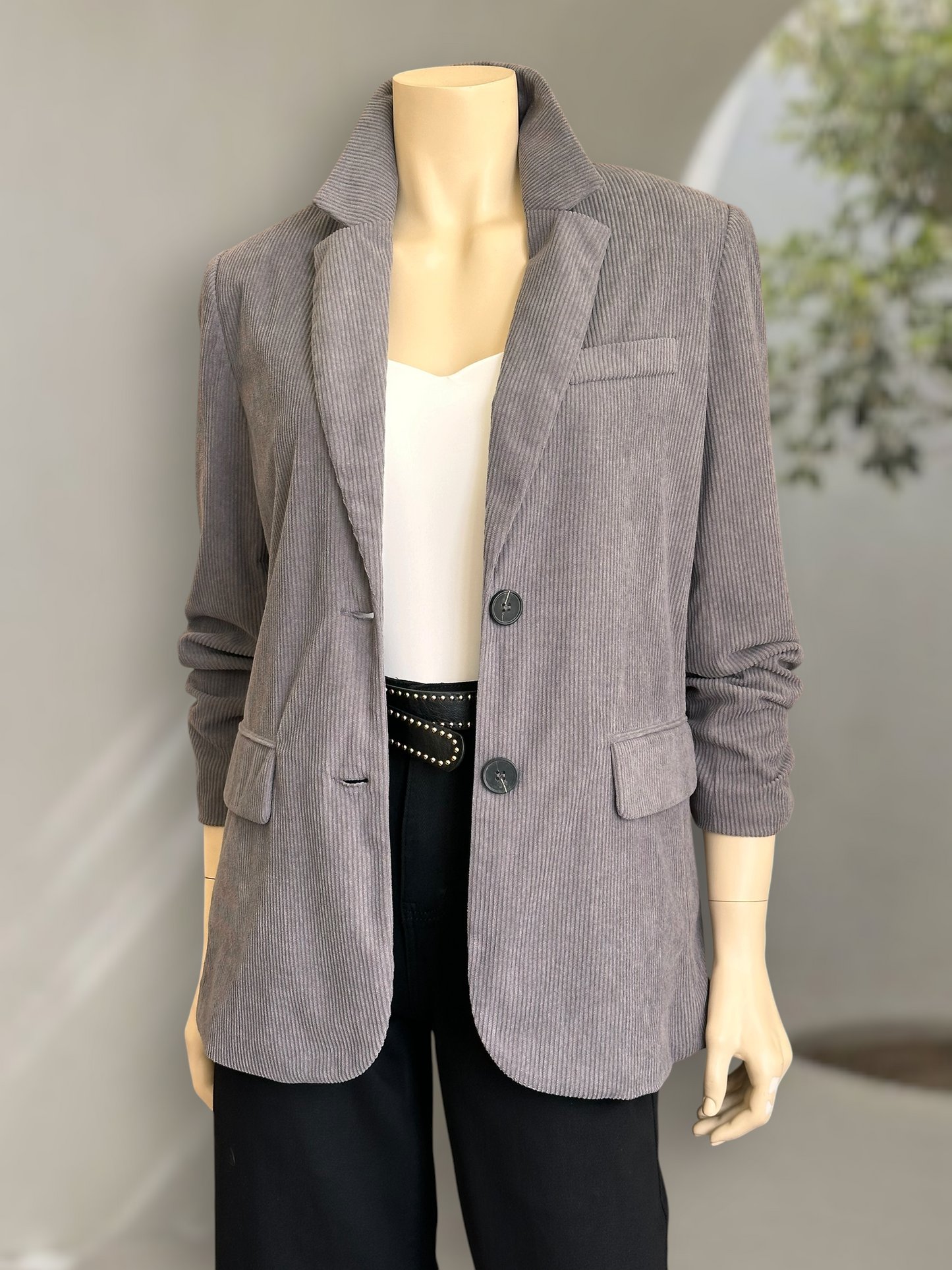 Blazer Teddy Gris