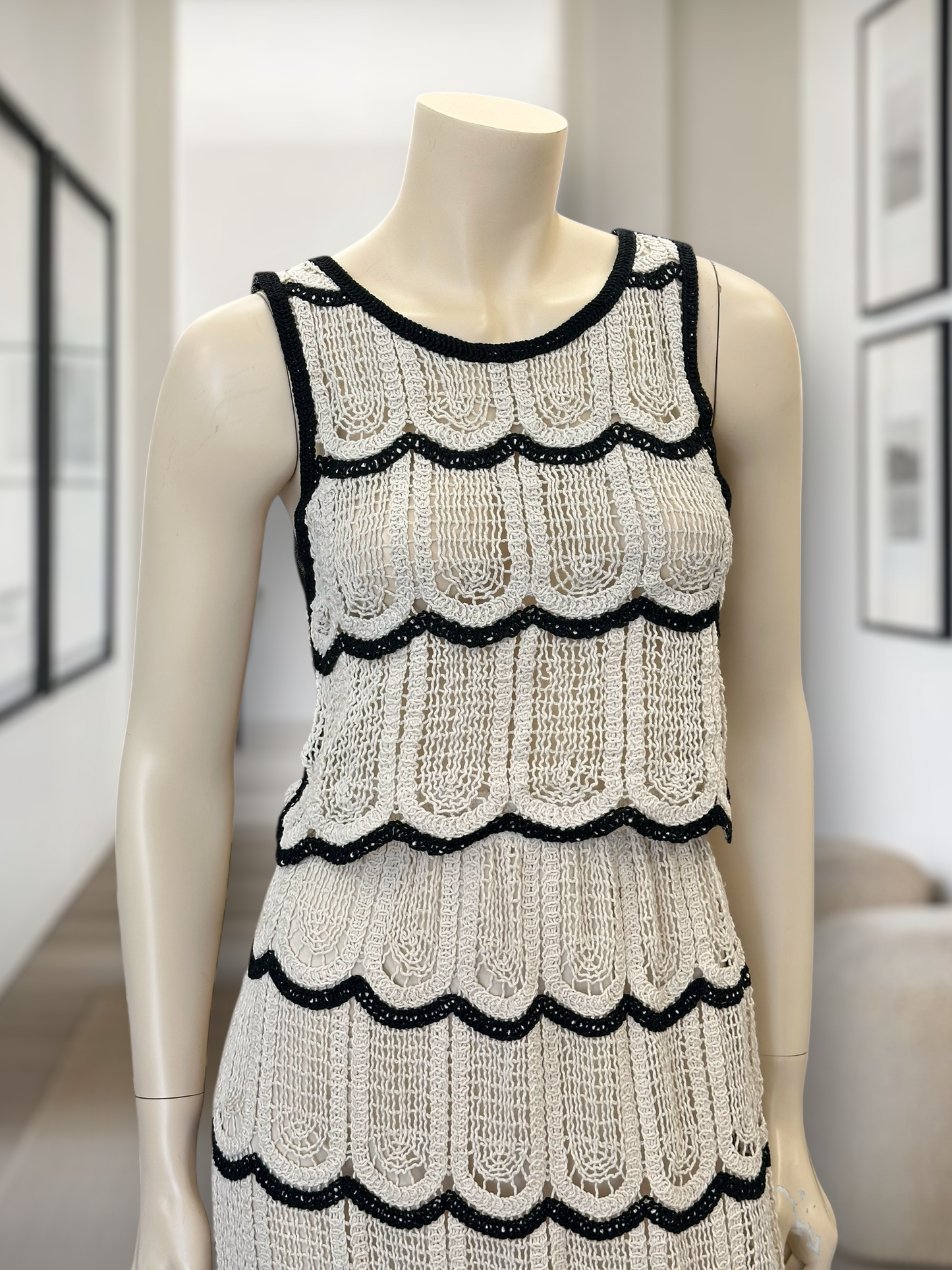 Top Crochet Bicolor