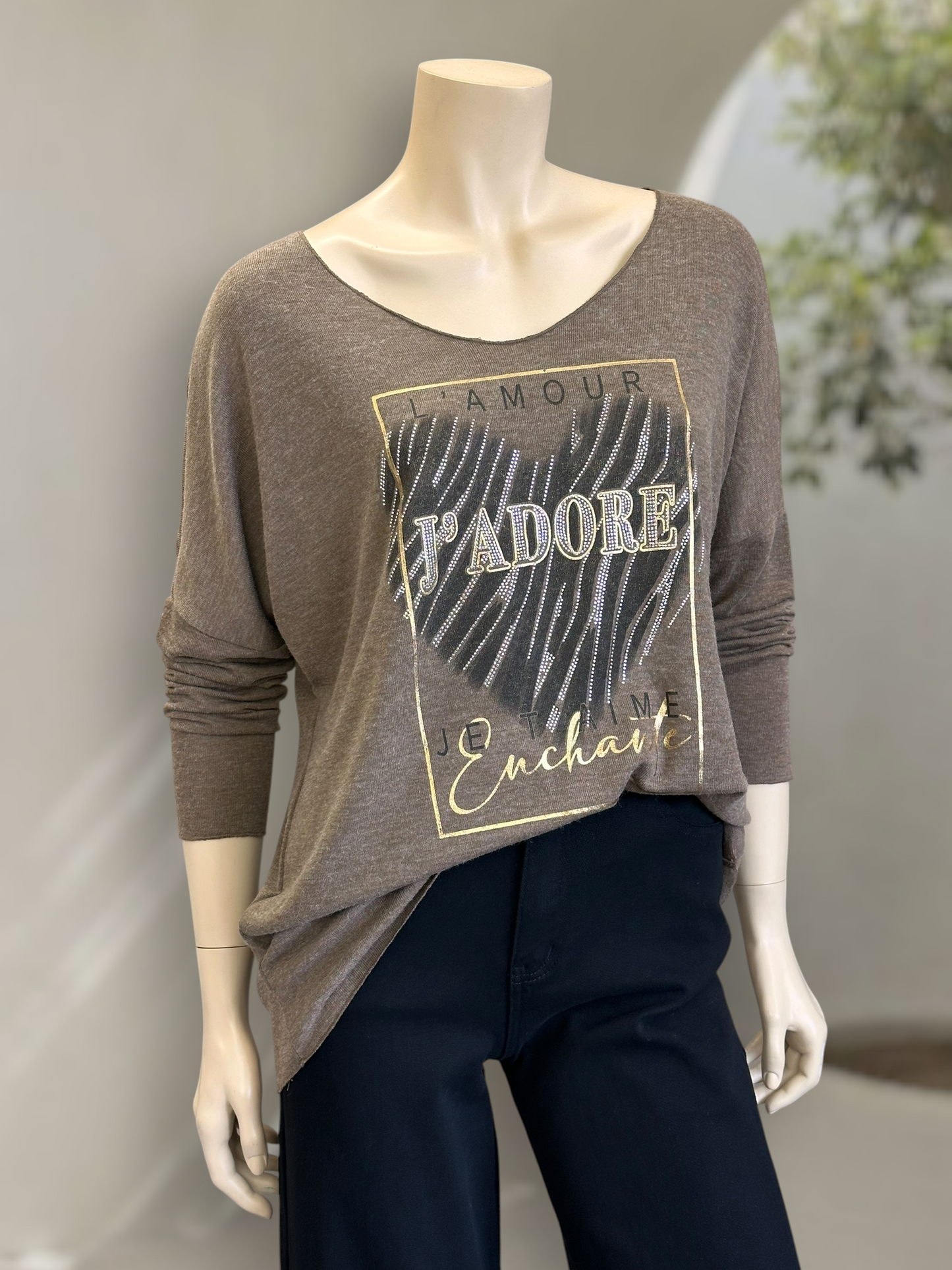 Polera Hilo Spandex J’Adore Camel