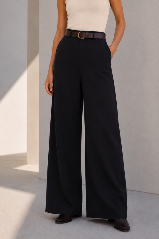 Pantalón Palazzo Italy Negro