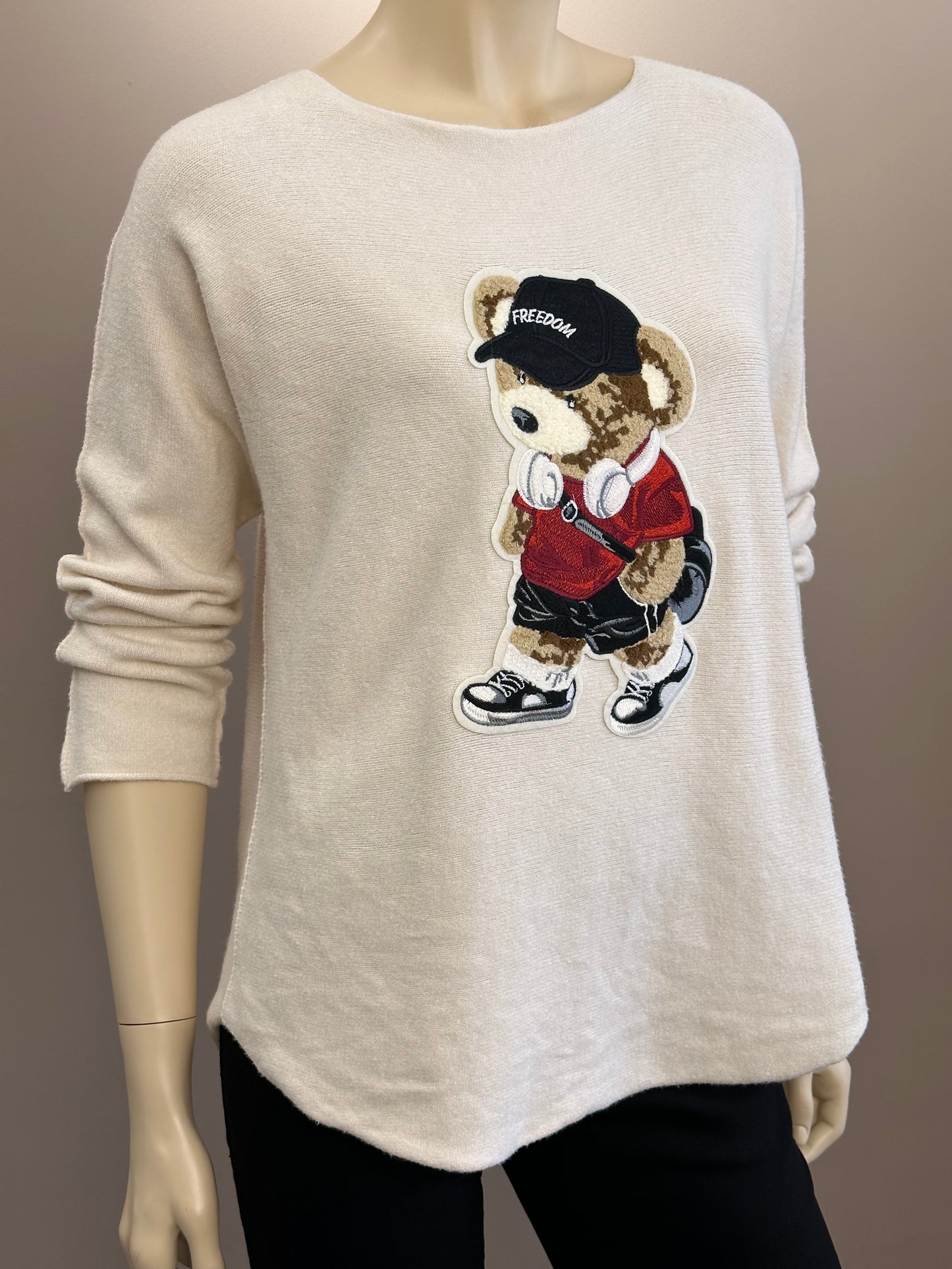 Sweater Freedom Beige - Diseño Italiano