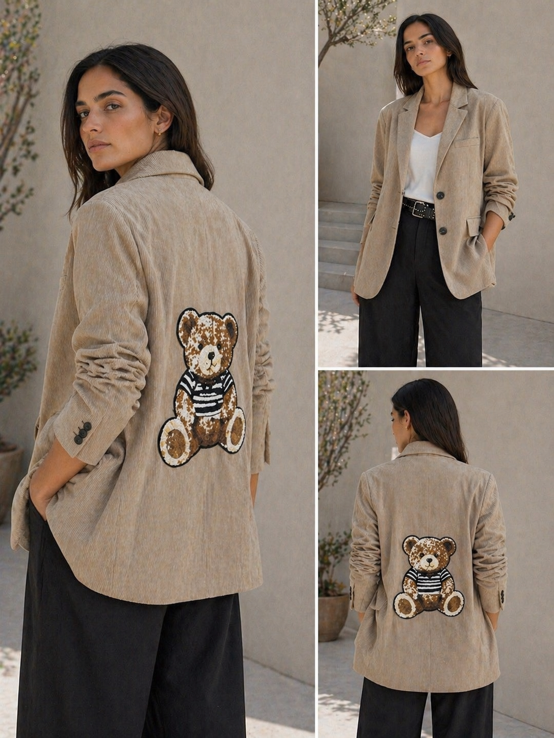 Blazer Teddy Camel