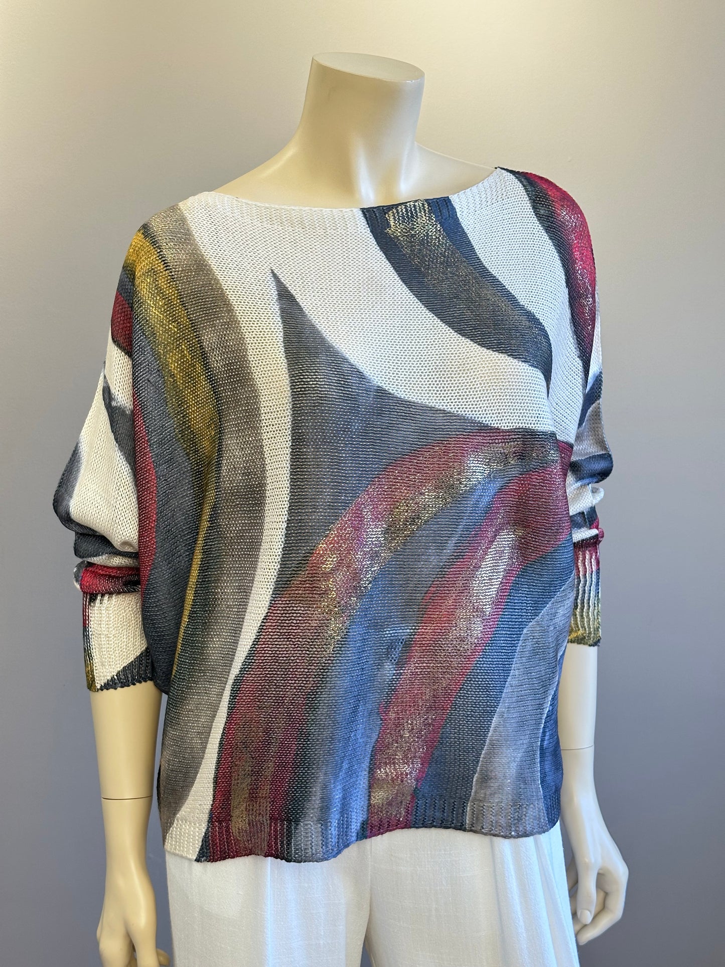 Sweater Hilo Italiano Azul Mix