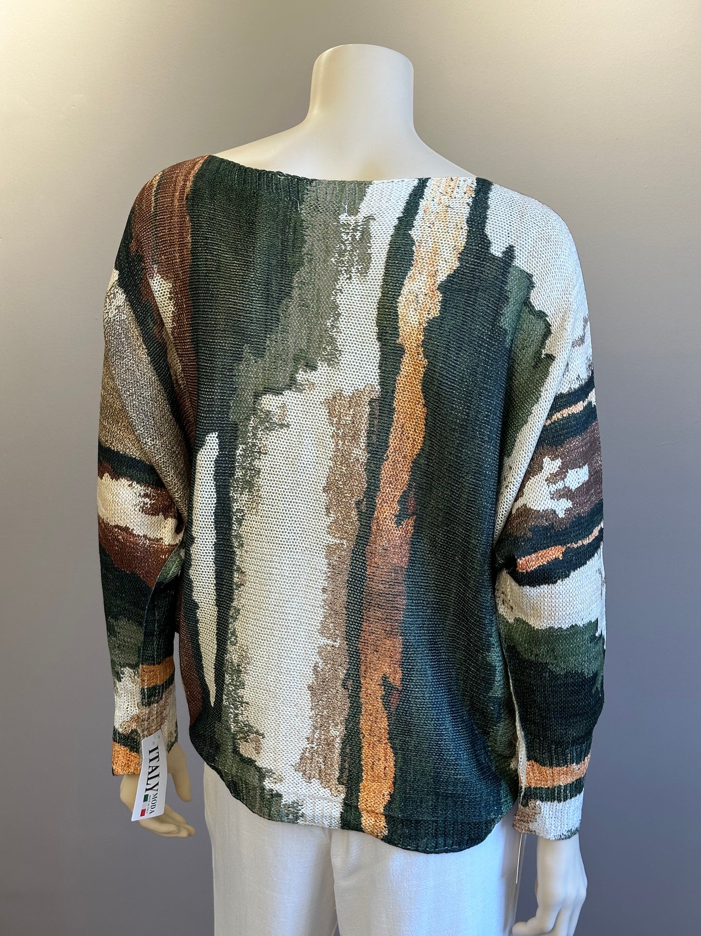 Sweater Hilo Italiano Verde Mix