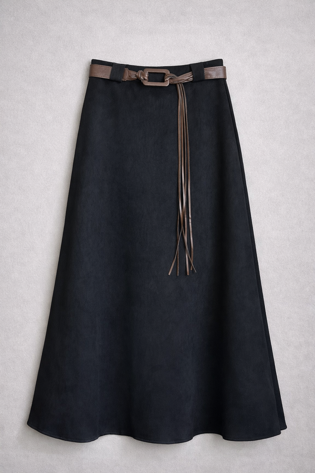 Falda Toscana Suede Negro