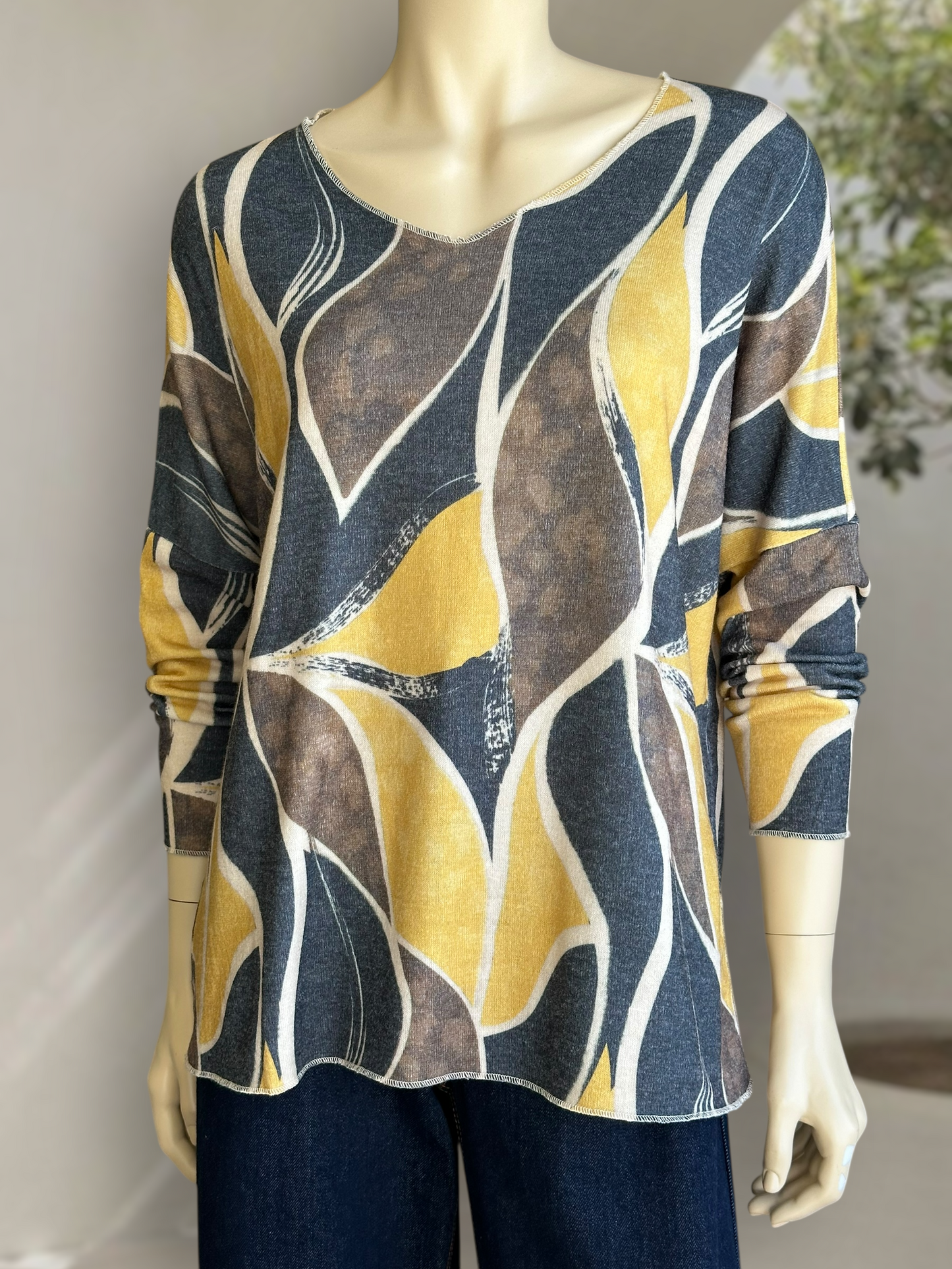 Sweater Verona Light Print Amarillo
