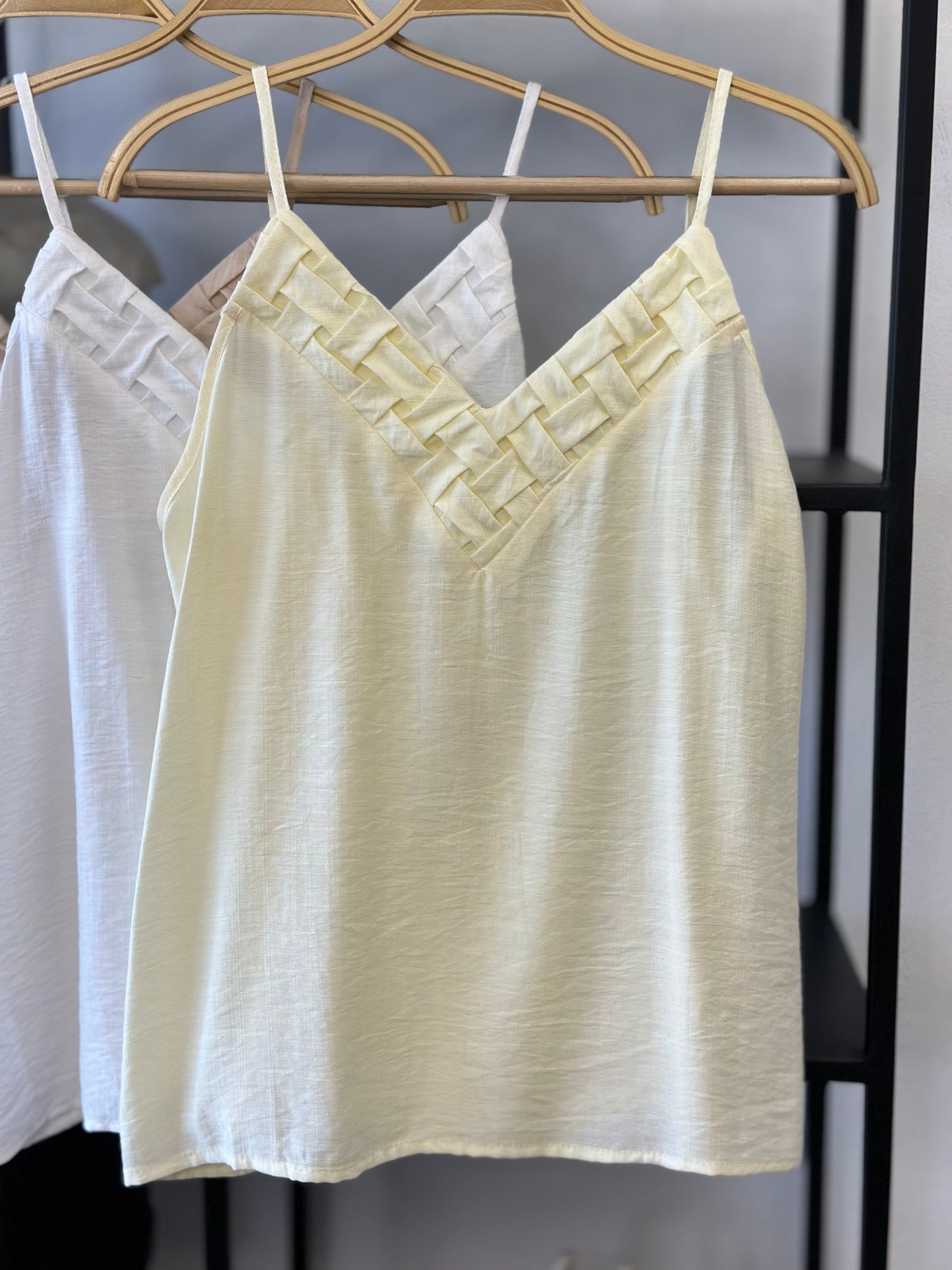 Top Trenzado Amarillo