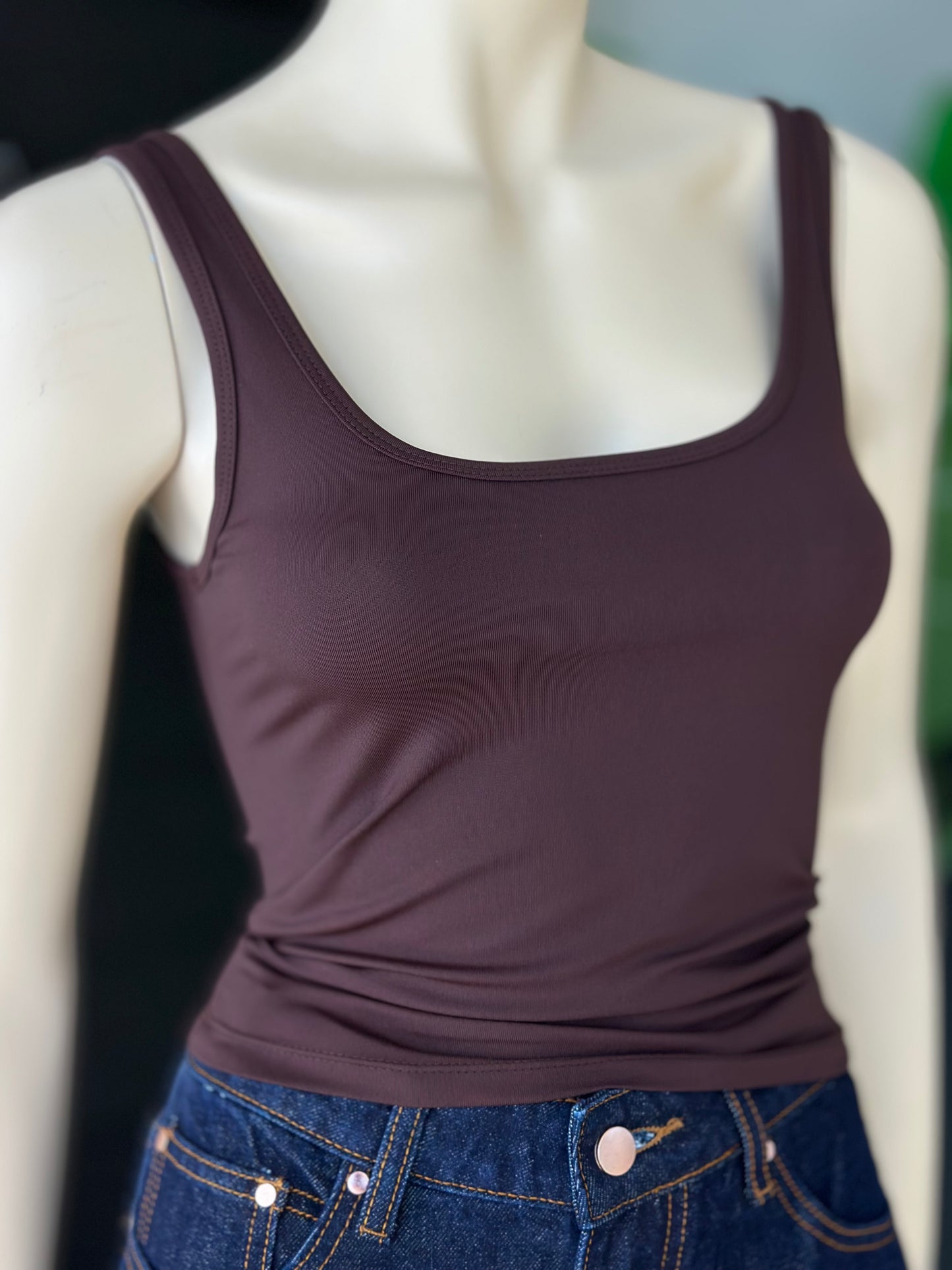 Top Essential Lycra Fría Chocolate