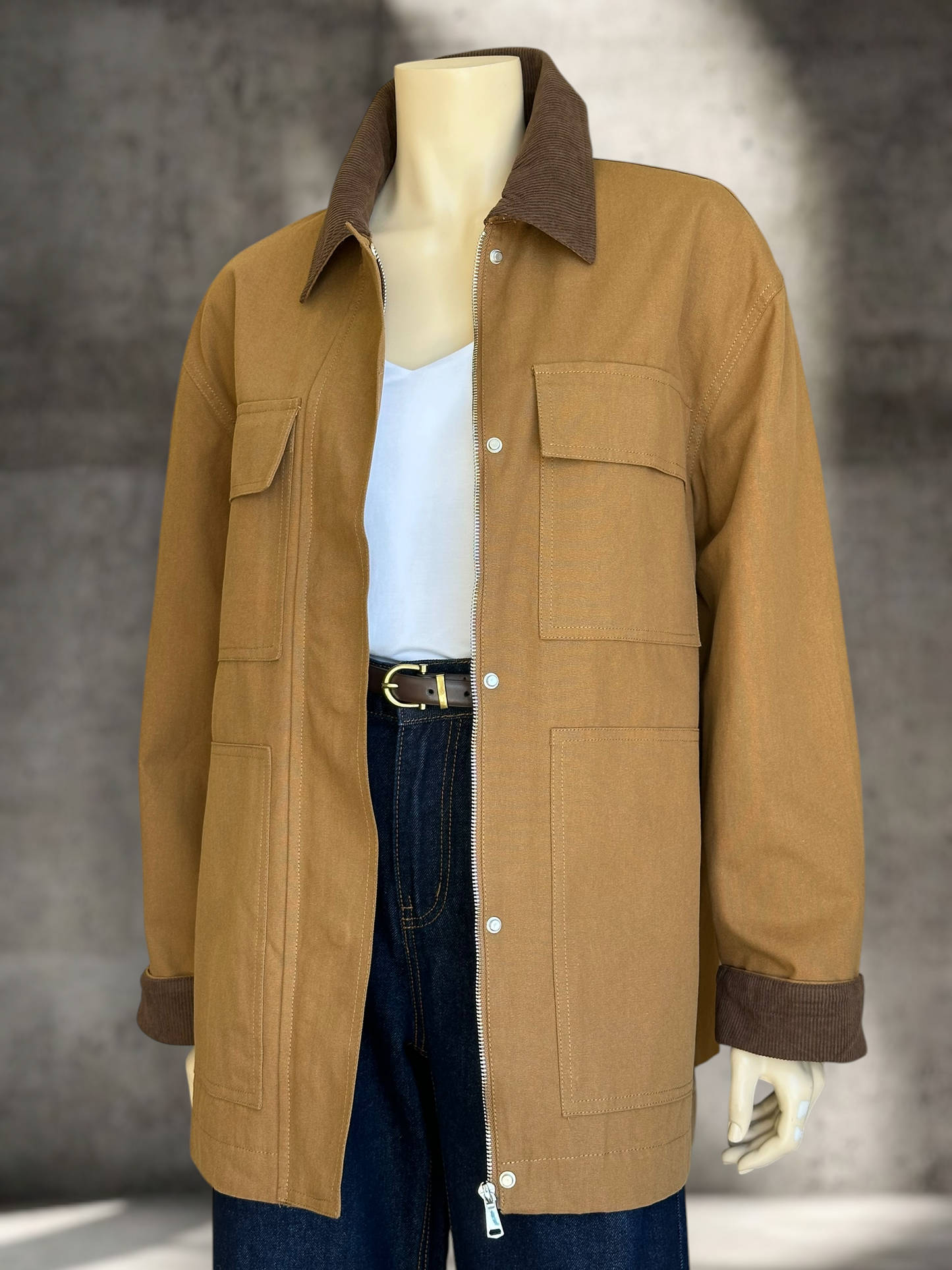 Chaqueta Torino Gabardina Camel