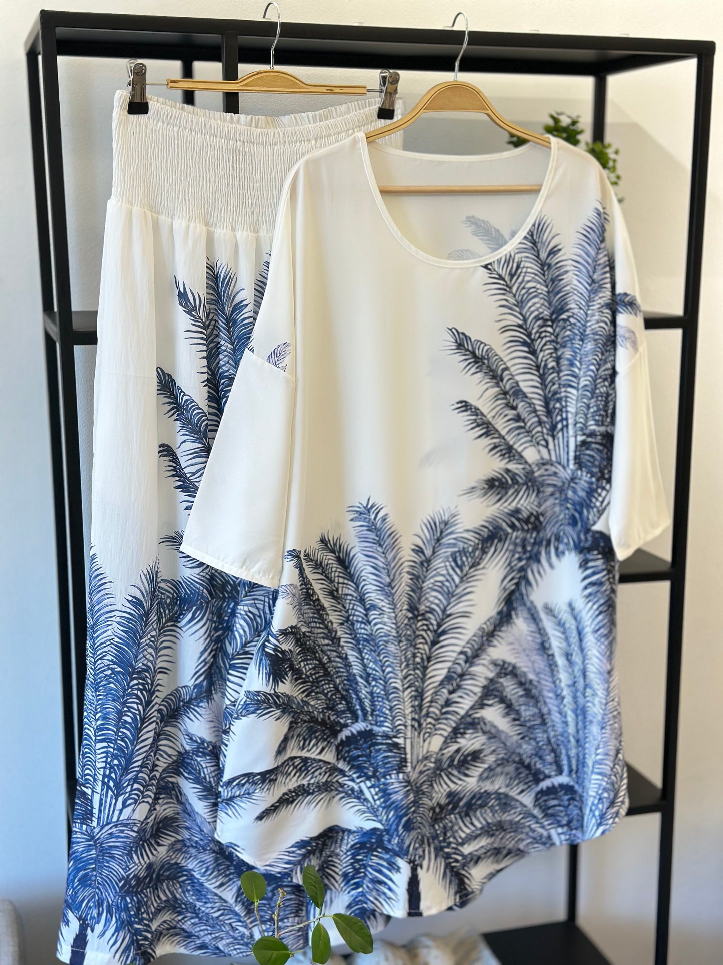 Blusón Estampado con Bolsillos