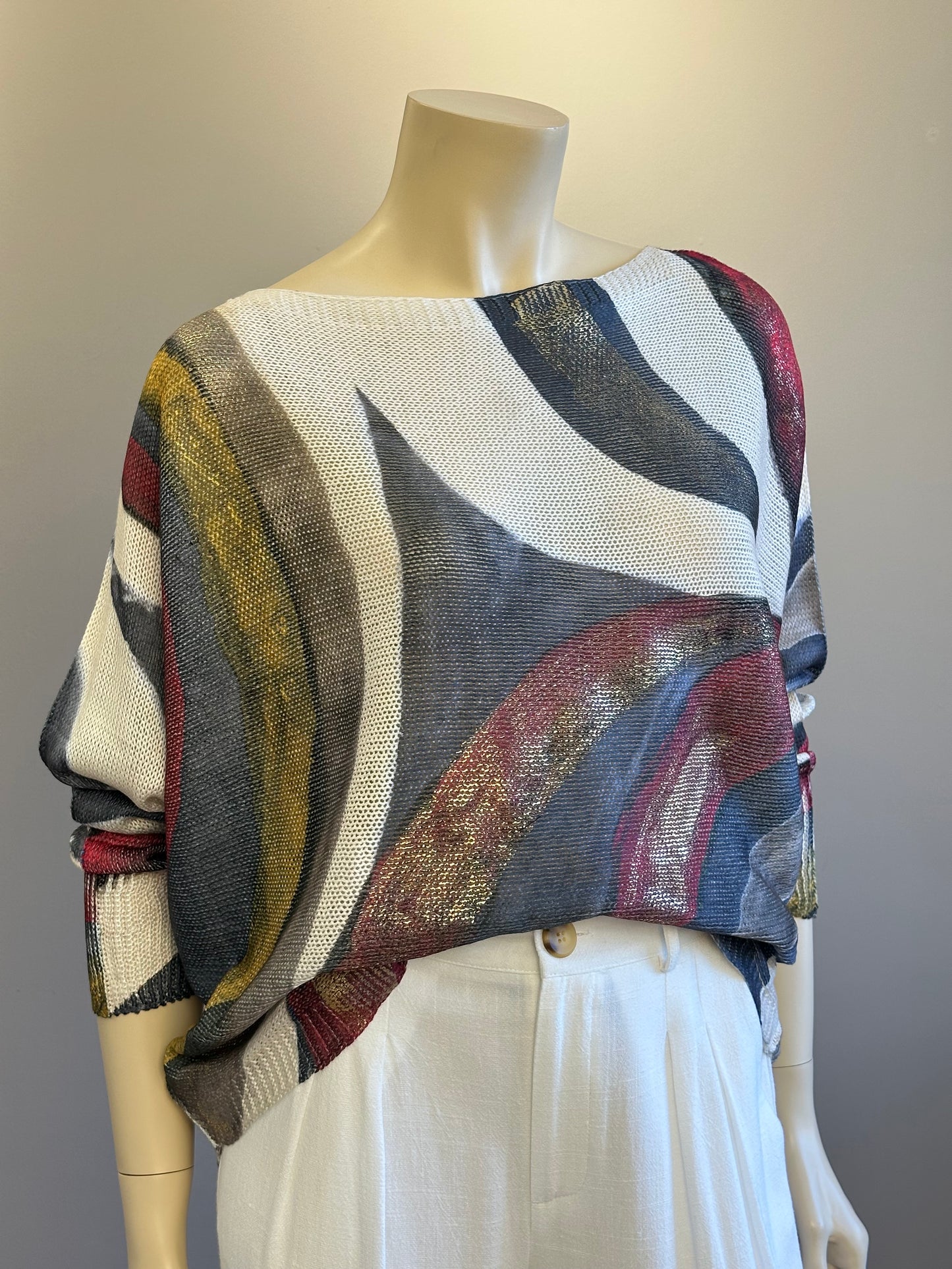 Sweater Hilo Italiano Azul Mix